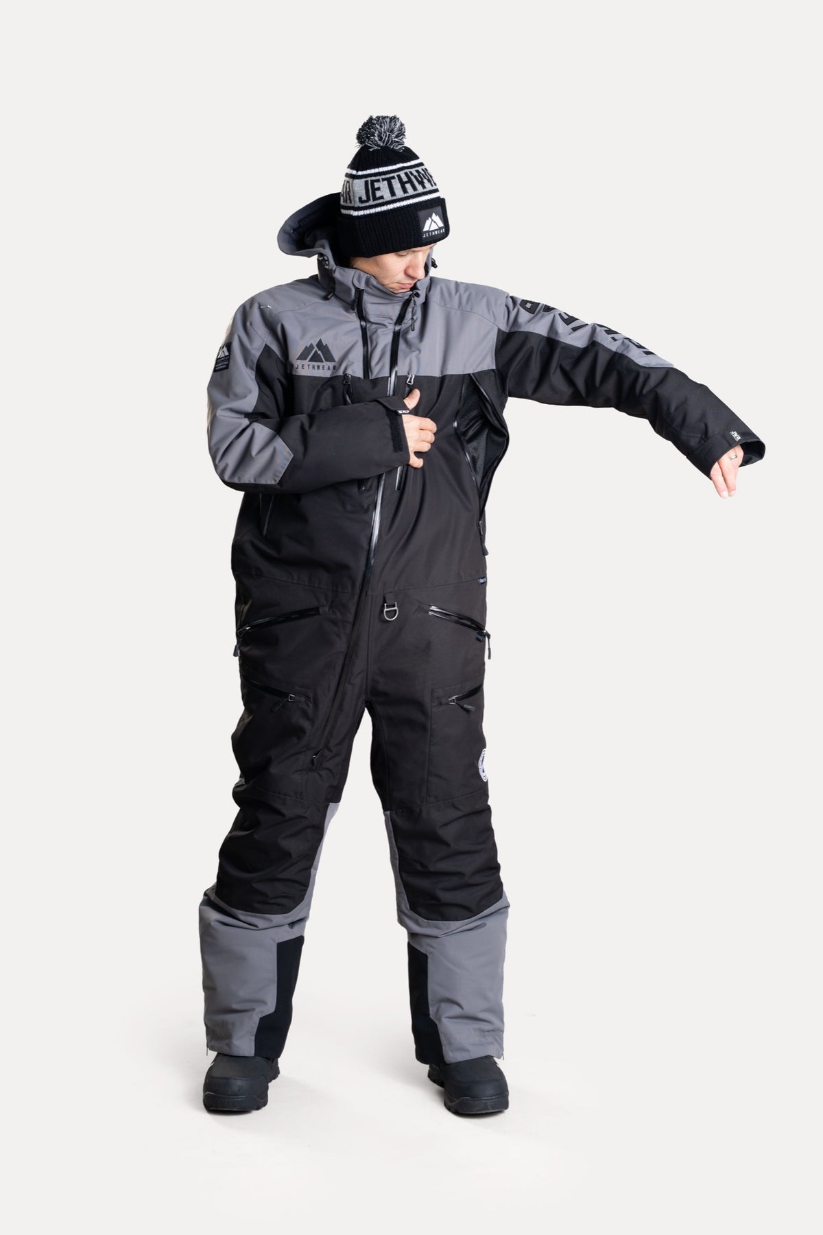 Jethwear The One V2 Vuorellinen Kelkkahaalari Black/Grey