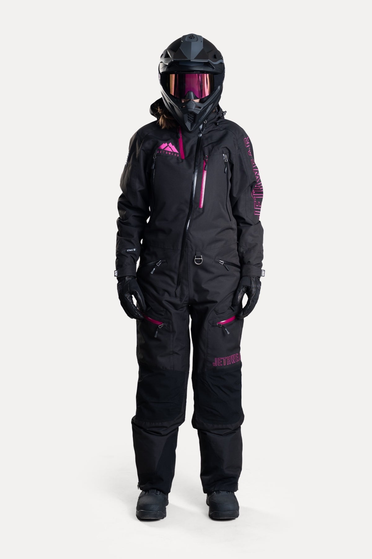 Jethwear Naisten The One V2 Kevyesti Topattu Kelkkahaalari Black/Flower