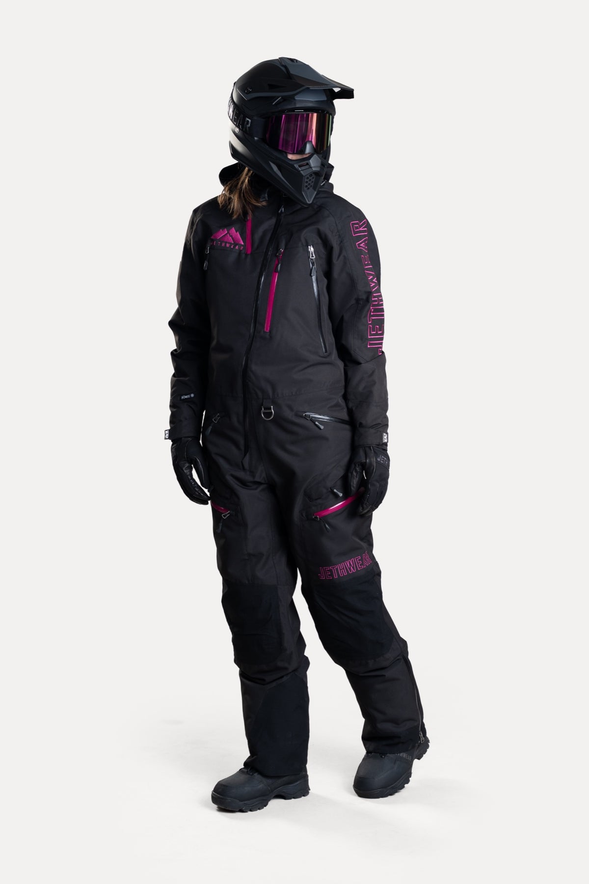 Jethwear Naisten The One V2 Kevyesti Topattu Kelkkahaalari Black/Flower