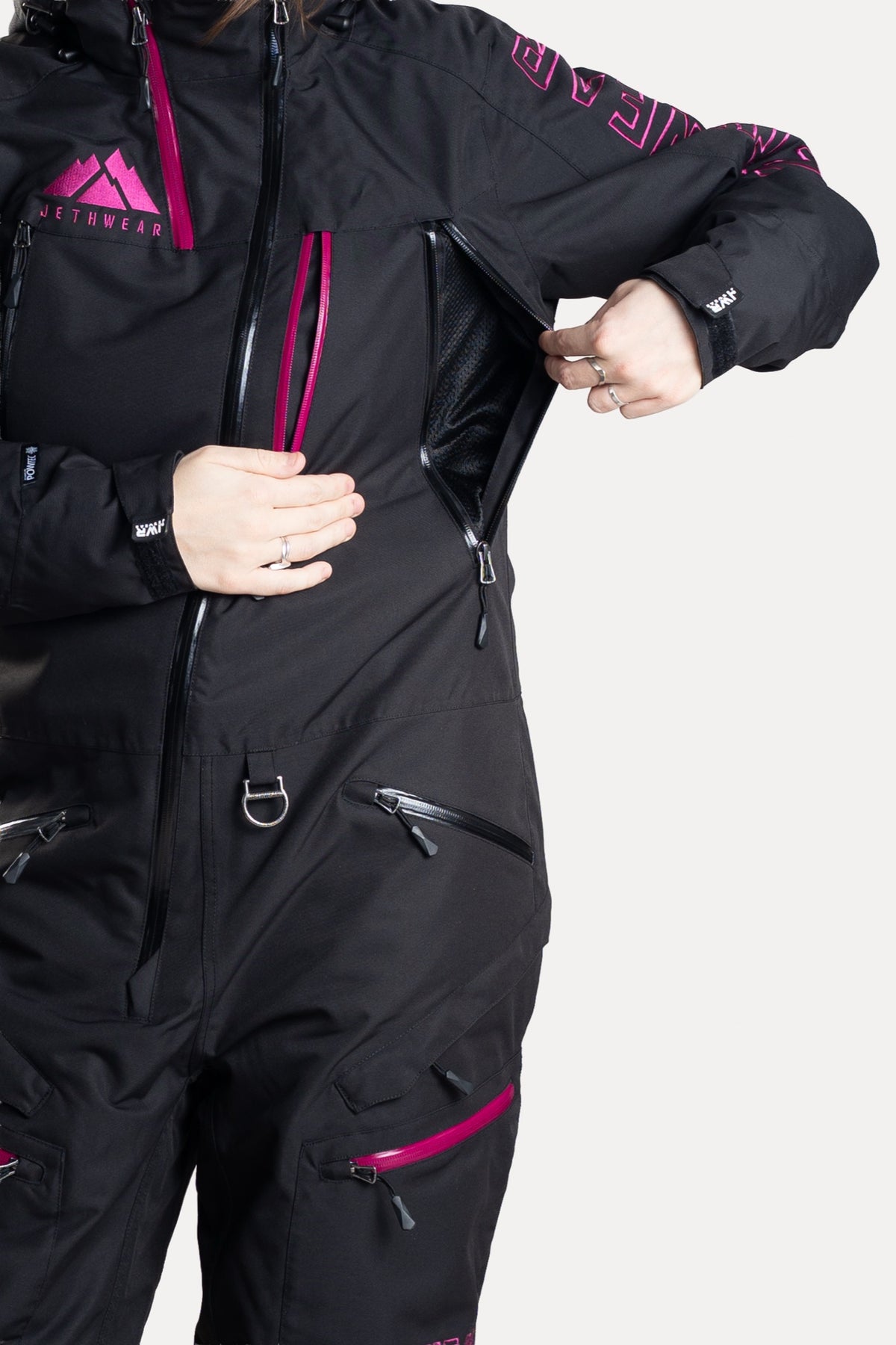 Jethwear Naisten The One V2 Kevyesti Topattu Kelkkahaalari Black/Flower