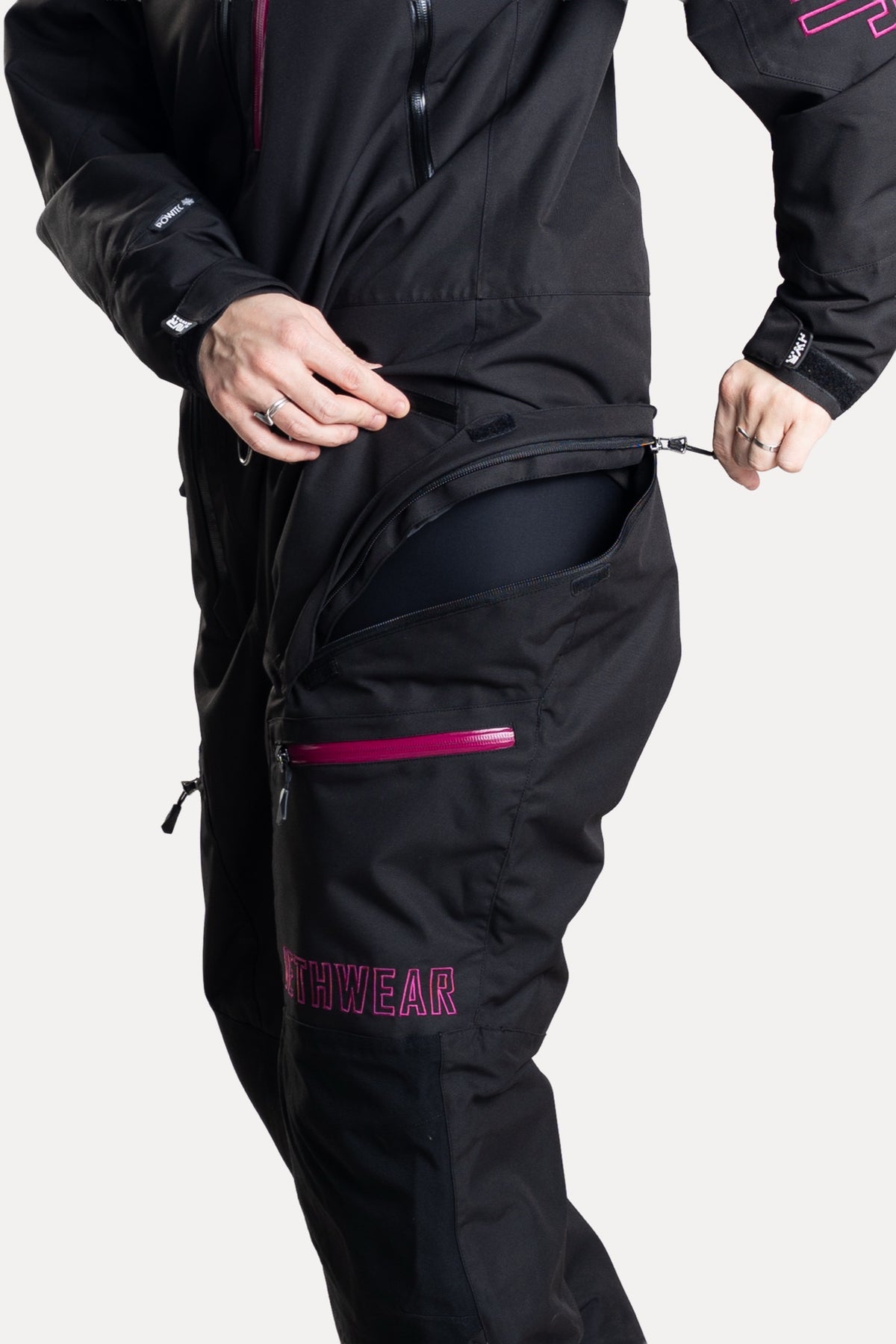 Jethwear Naisten The One V2 Kevyesti Topattu Kelkkahaalari Black/Flower