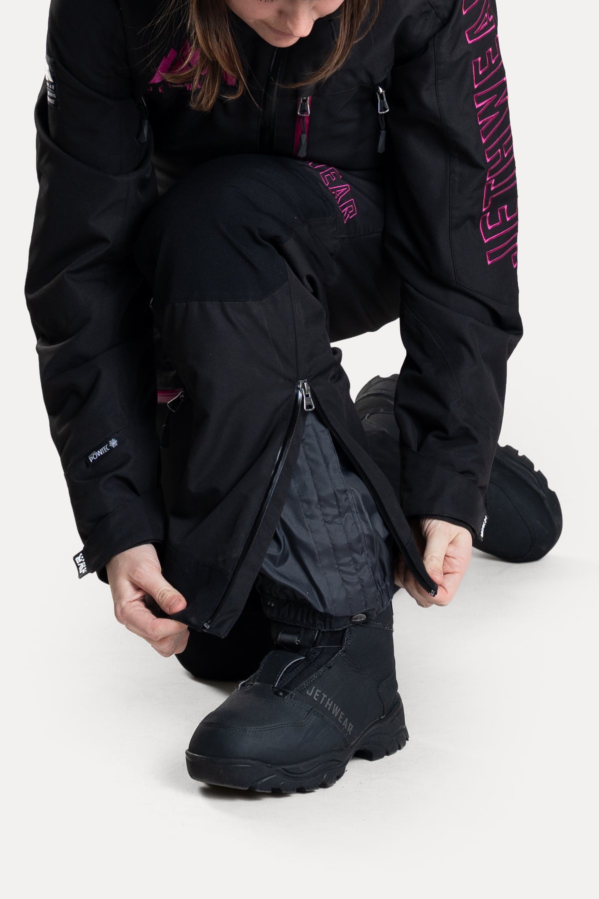 Jethwear Naisten The One V2 Kevyesti Topattu Kelkkahaalari Black/Flower