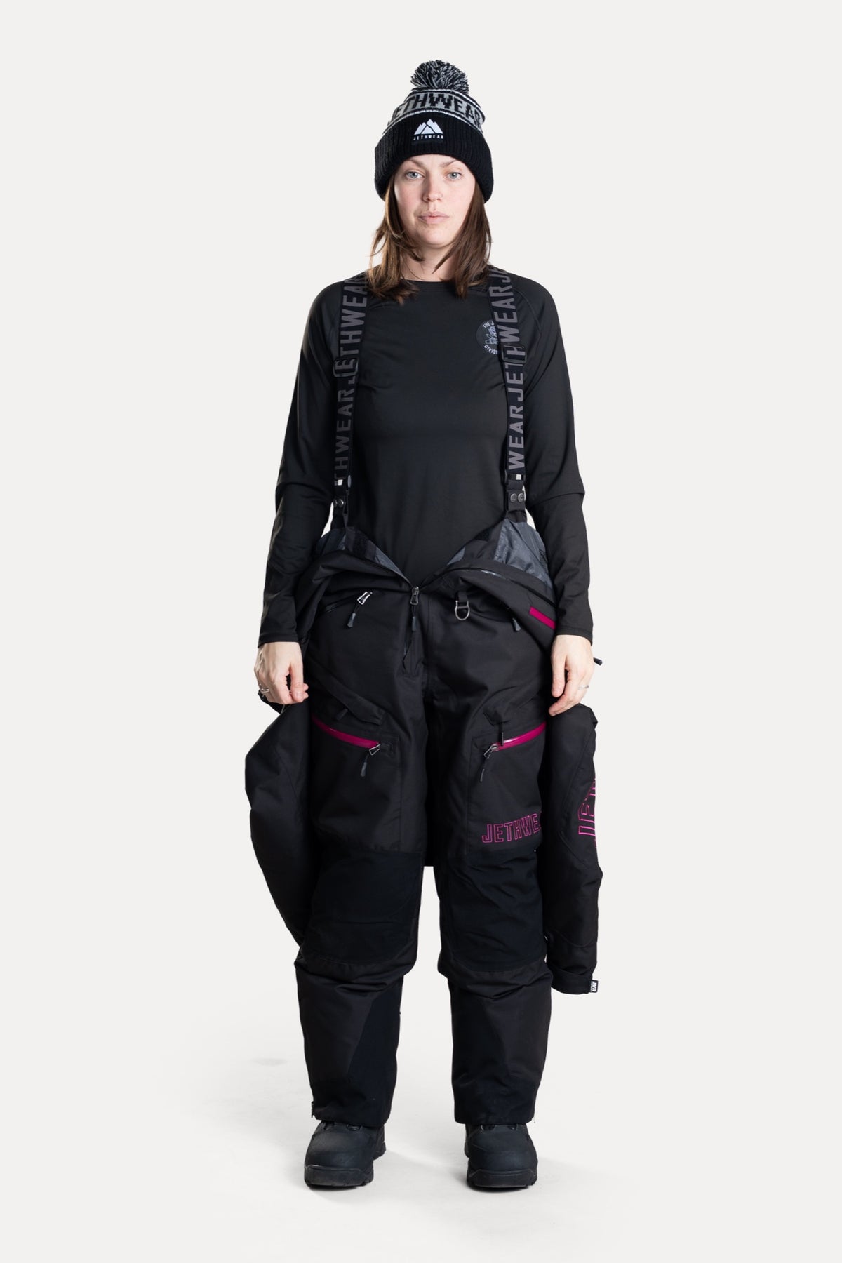 Jethwear Naisten The One V2 Kevyesti Topattu Kelkkahaalari Black/Flower