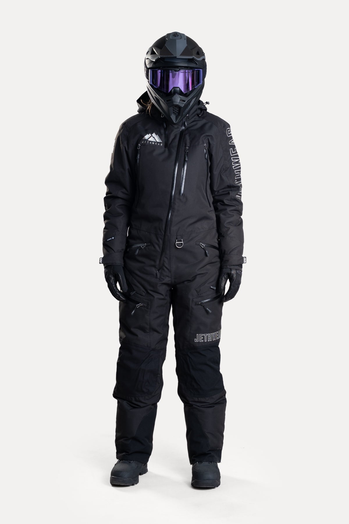 Jethwear Naisten The One V2 Vuorellinen Kelkkahaalari Black/Rainbow Metallic