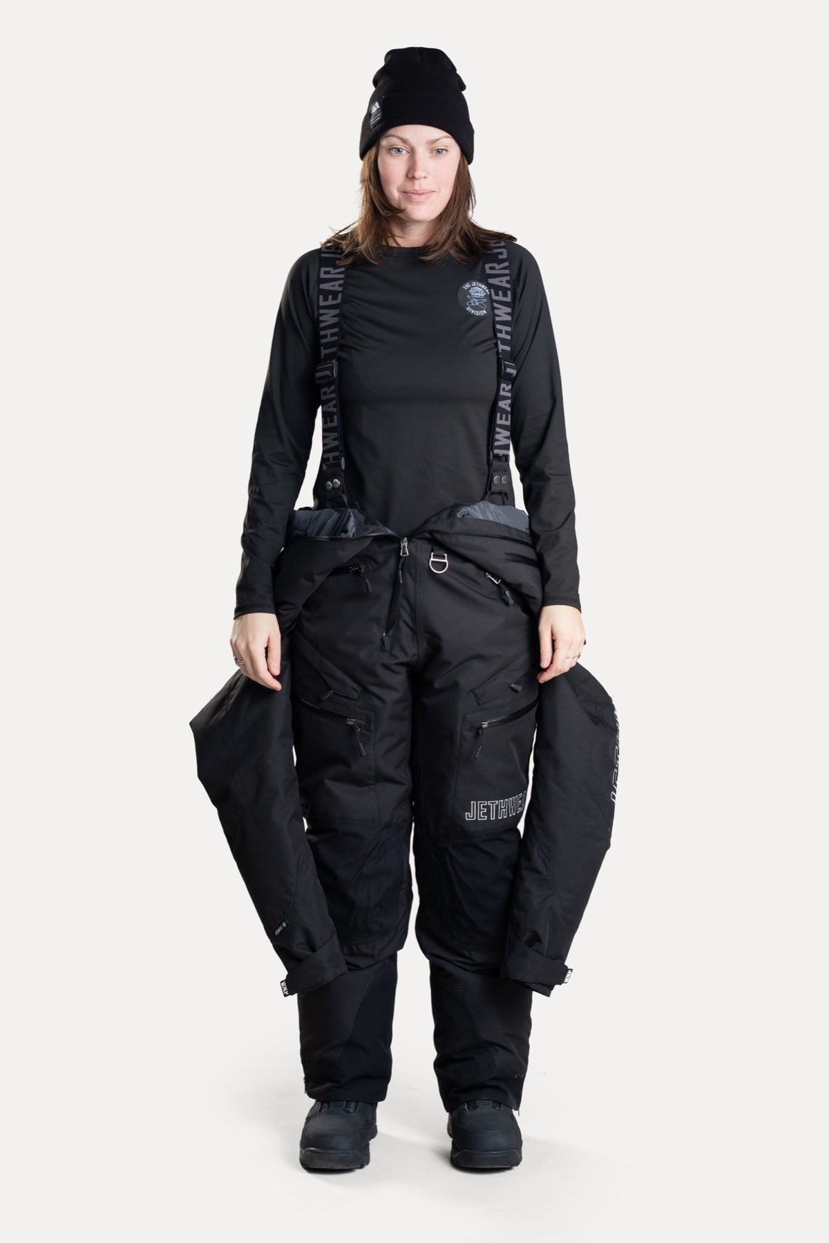 Jethwear Naisten The One V2 Vuorellinen Kelkkahaalari Black/Rainbow Metallic