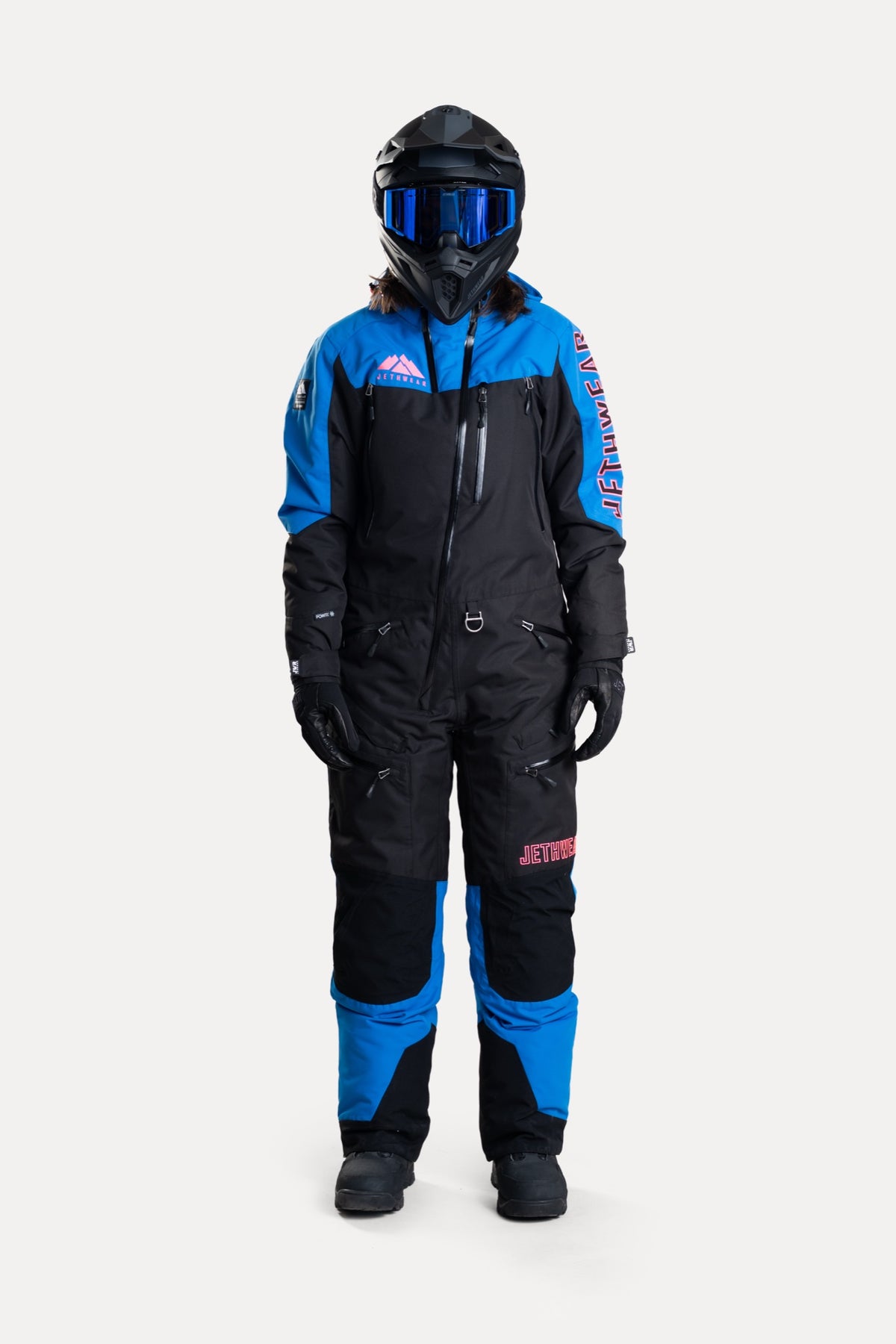 Jethwear Naisten The One V2 Vuorellinen Kelkkahaalari Black/Cobalt/Pink