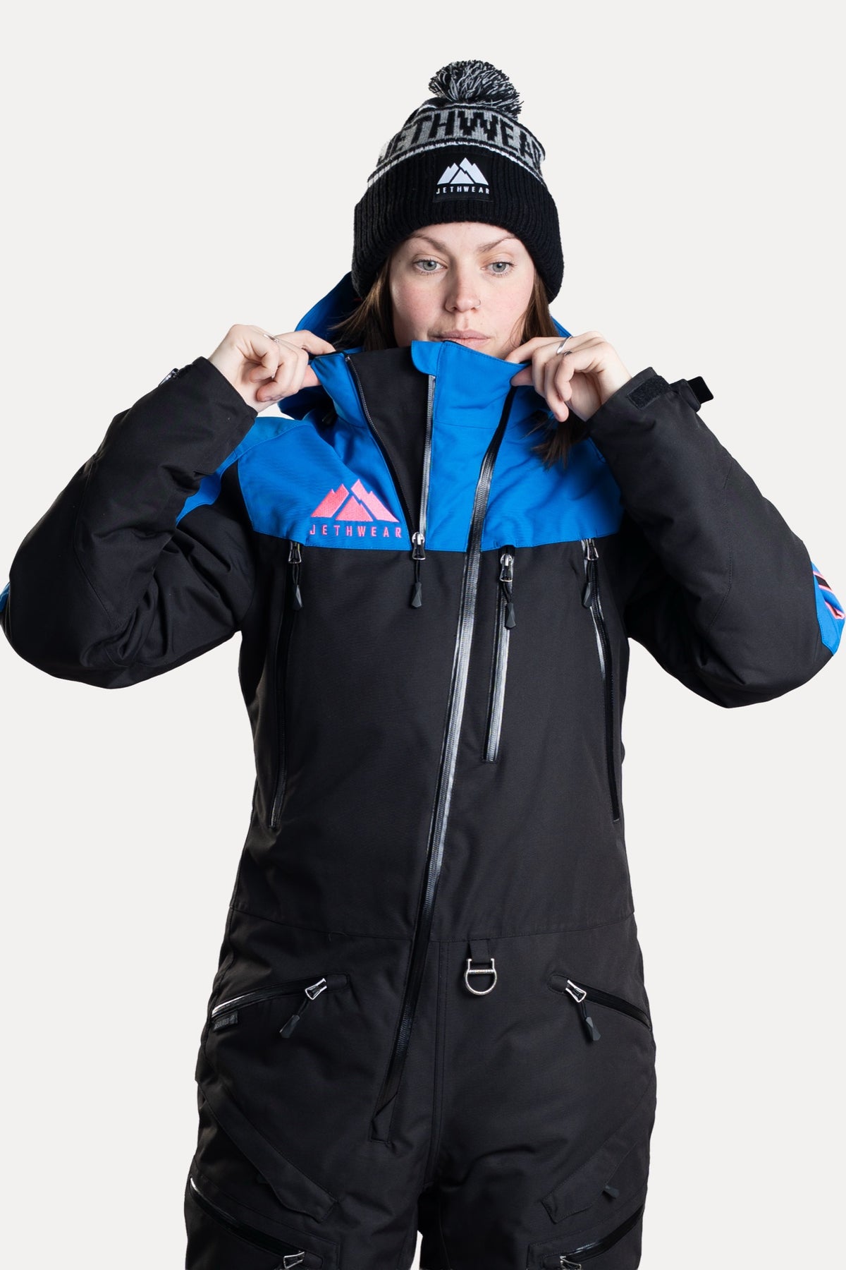 Jethwear Naisten The One V2 Vuorellinen Kelkkahaalari Black/Cobalt/Pink