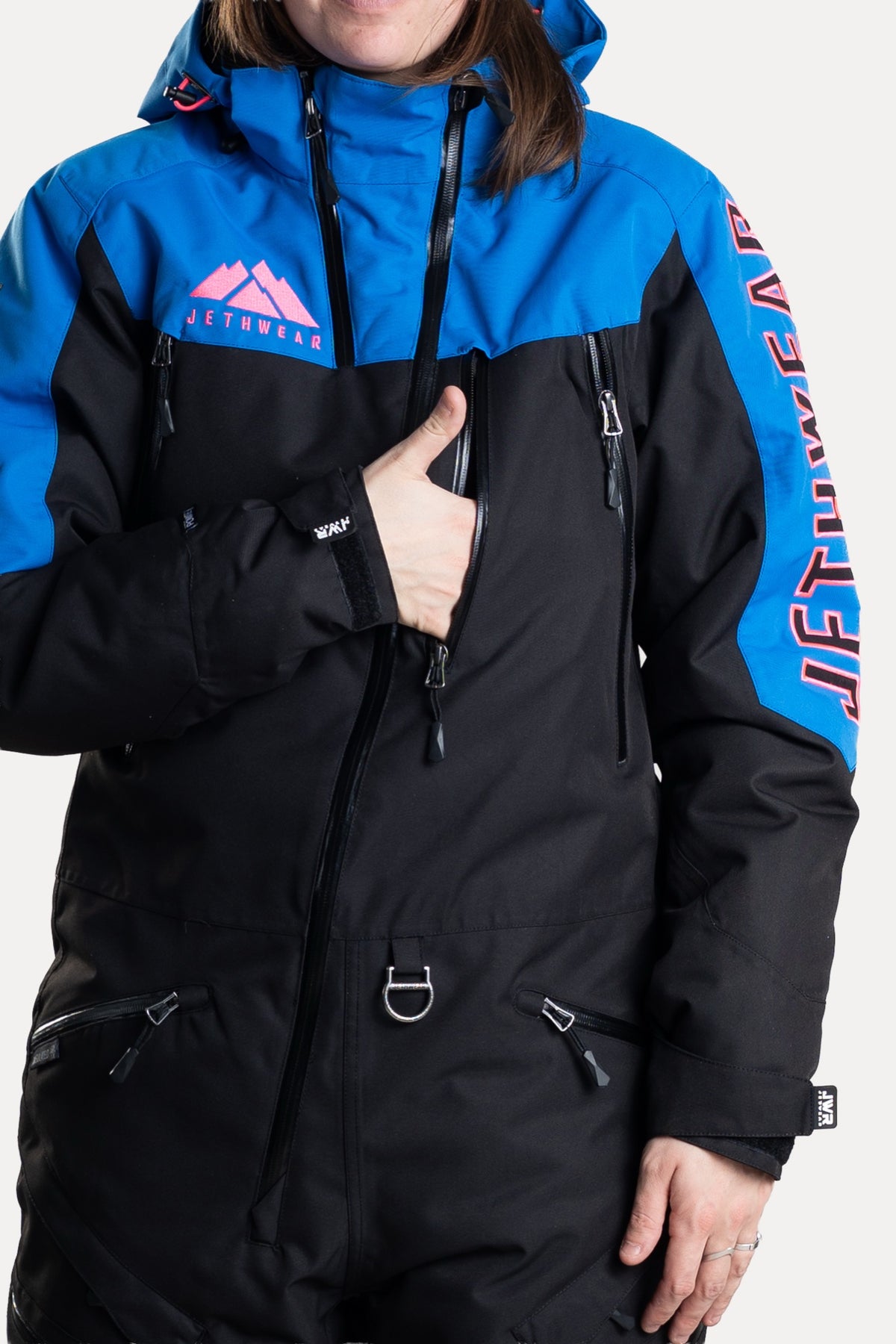 Jethwear Naisten The One V2 Vuorellinen Kelkkahaalari Black/Cobalt/Pink