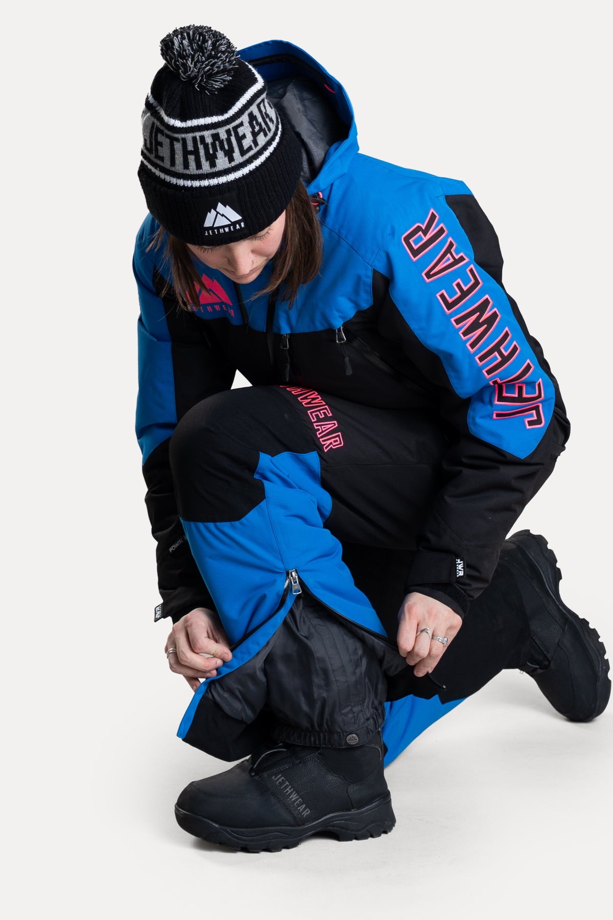Jethwear Naisten The One V2 Vuorellinen Kelkkahaalari Black/Cobalt/Pink