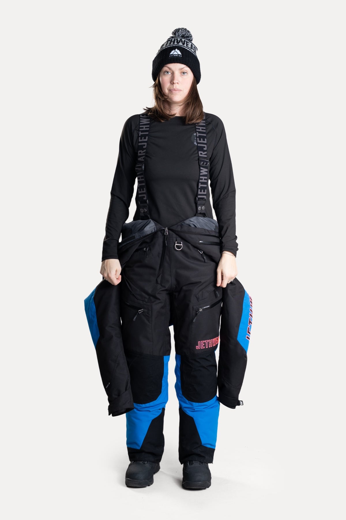 Jethwear Naisten The One V2 Vuorellinen Kelkkahaalari Black/Cobalt/Pink