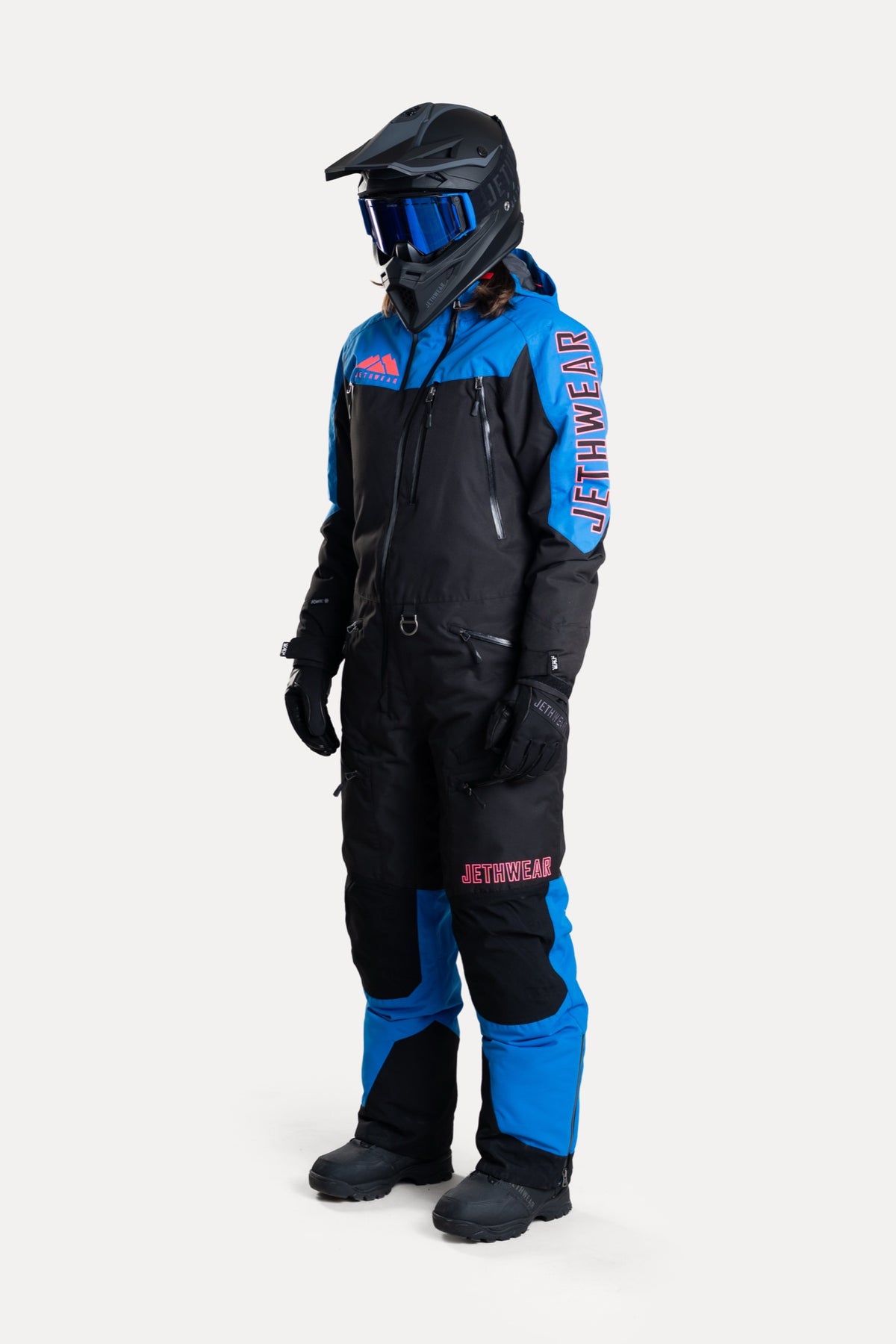 Jethwear Naisten The One V2 Vuorellinen Kelkkahaalari Black/Cobalt/Pink