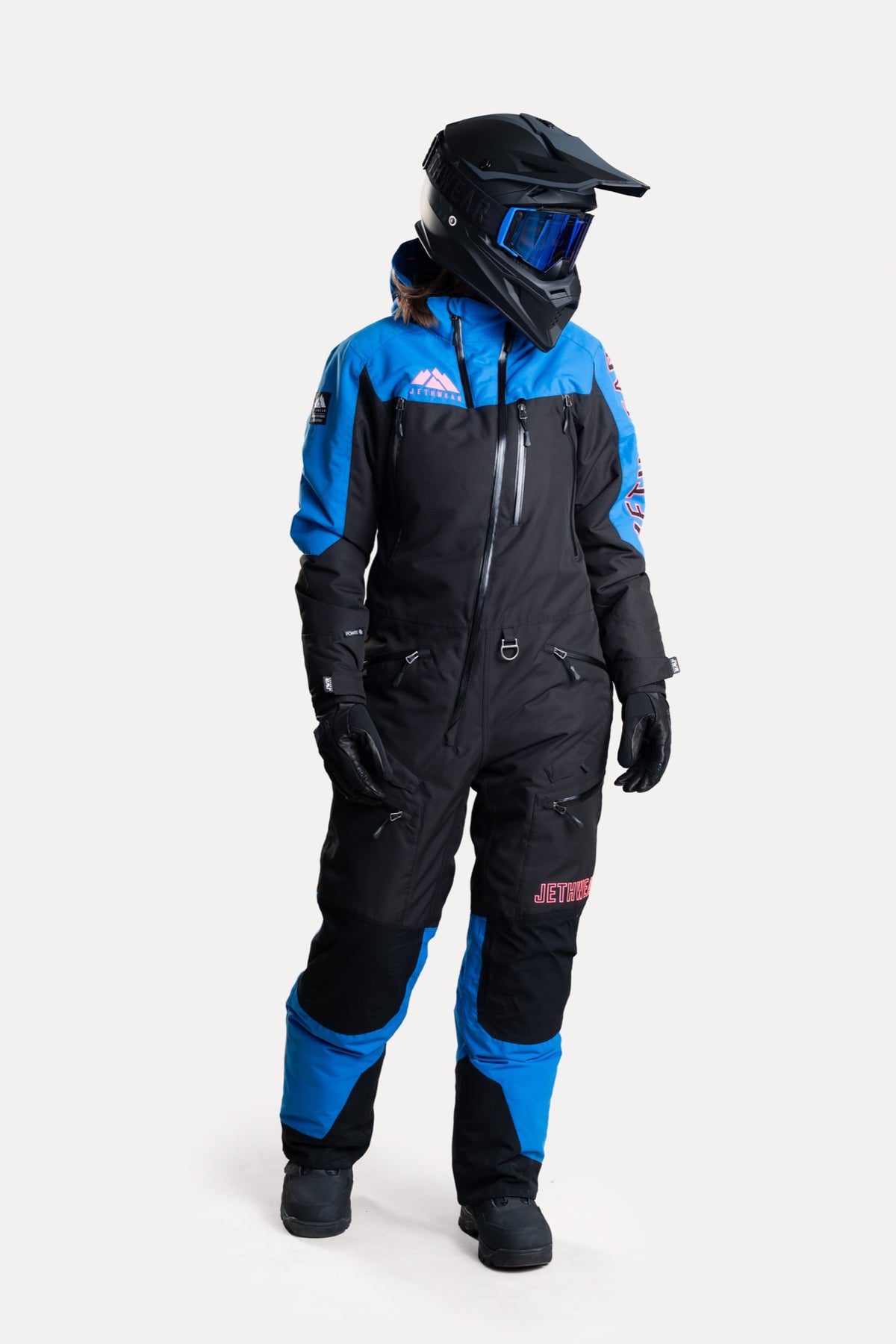 Jethwear Naisten The One V2 Vuorellinen Kelkkahaalari Black/Cobalt/Pink
