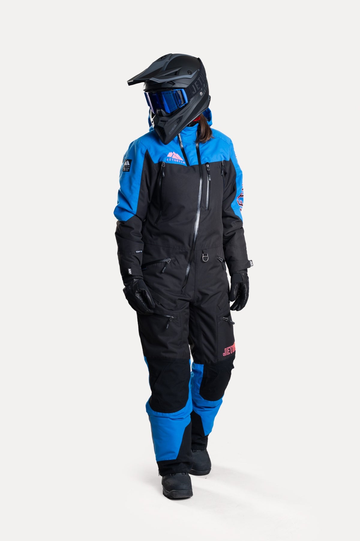 Jethwear Naisten The One V2 Vuorellinen Kelkkahaalari Black/Cobalt/Pink