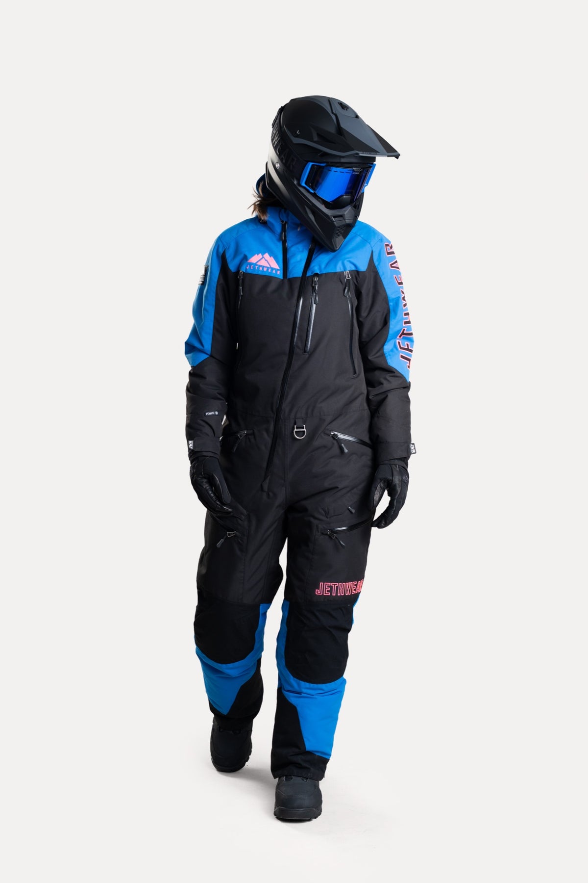 Jethwear Naisten The One V2 Vuorellinen Kelkkahaalari Black/Cobalt/Pink