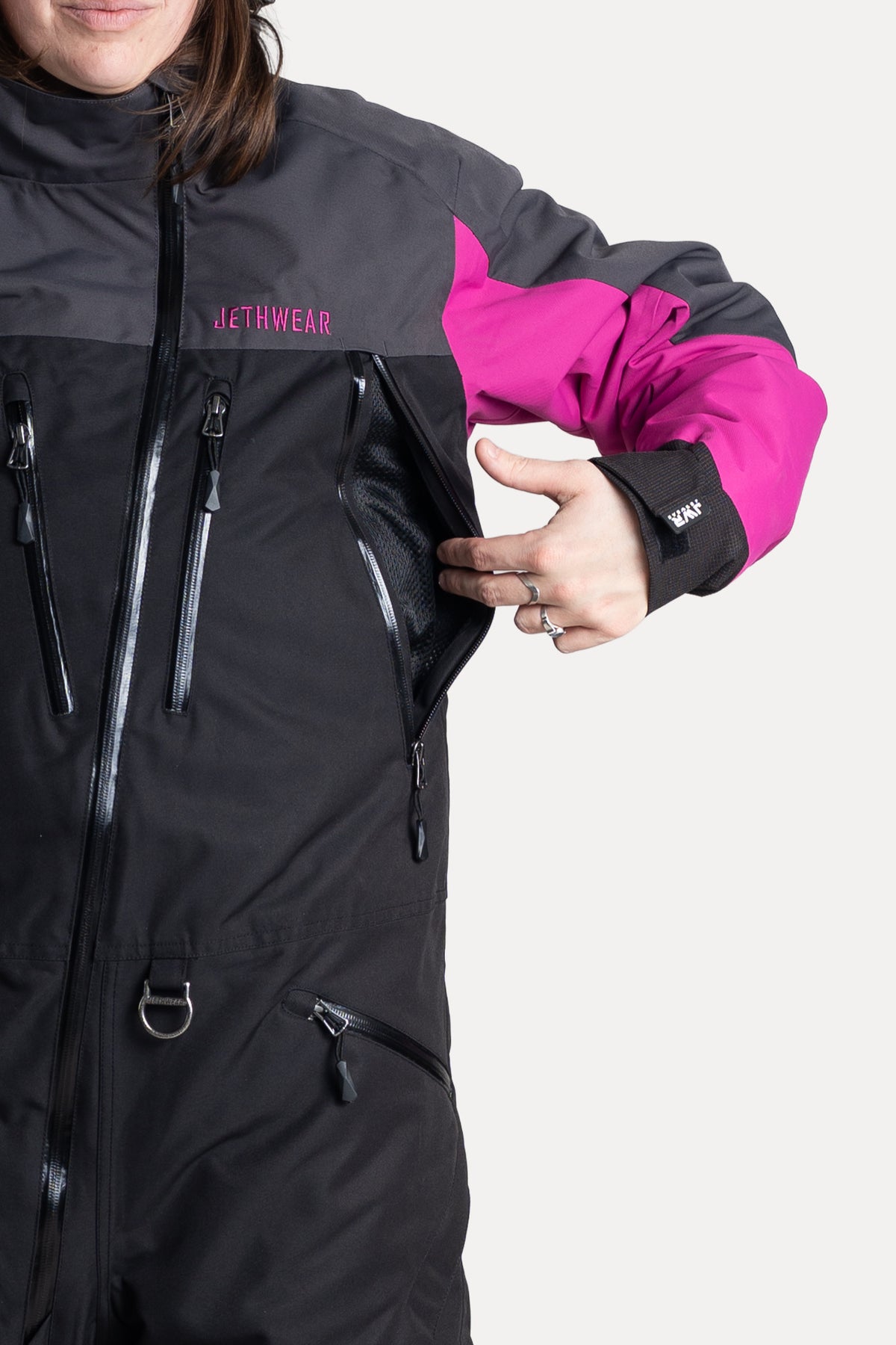 Jethwear Naisten Venture S.A.F.E Kelkkahaalari Black/Iron/Flower