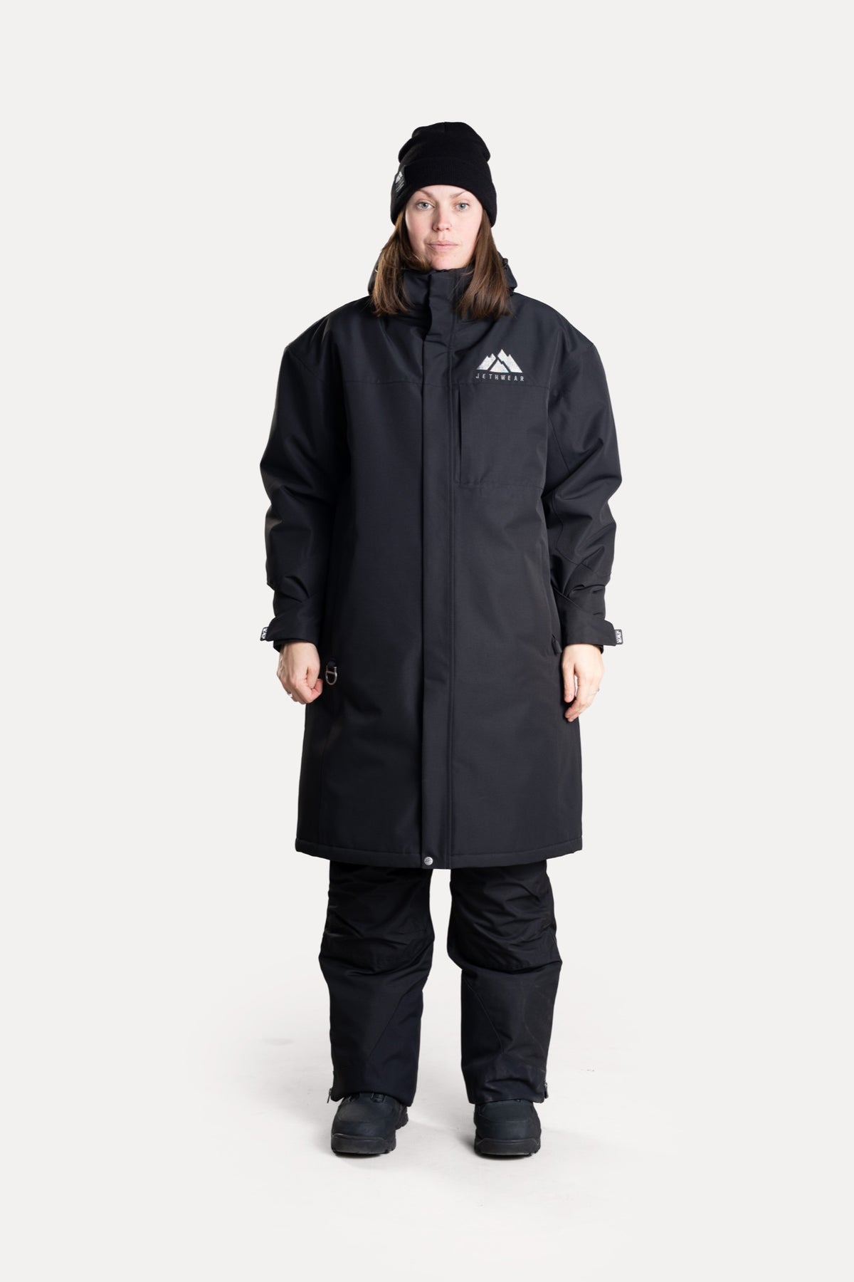 Jethwear PIT COAT Lämmittelytakki Black/Rainbow Metallic