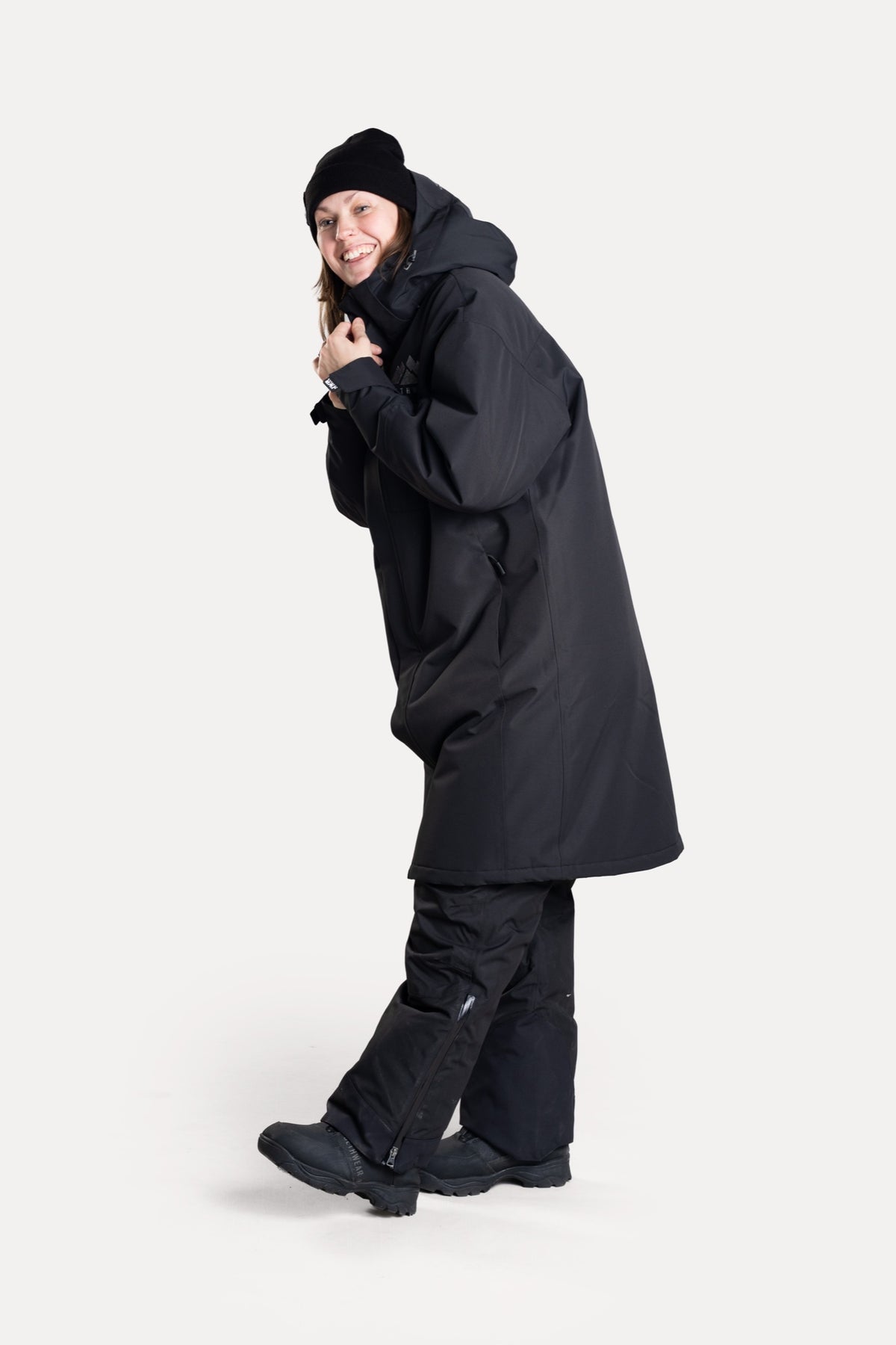 Jethwear PIT COAT Lämmittelytakki Black/Rainbow Metallic