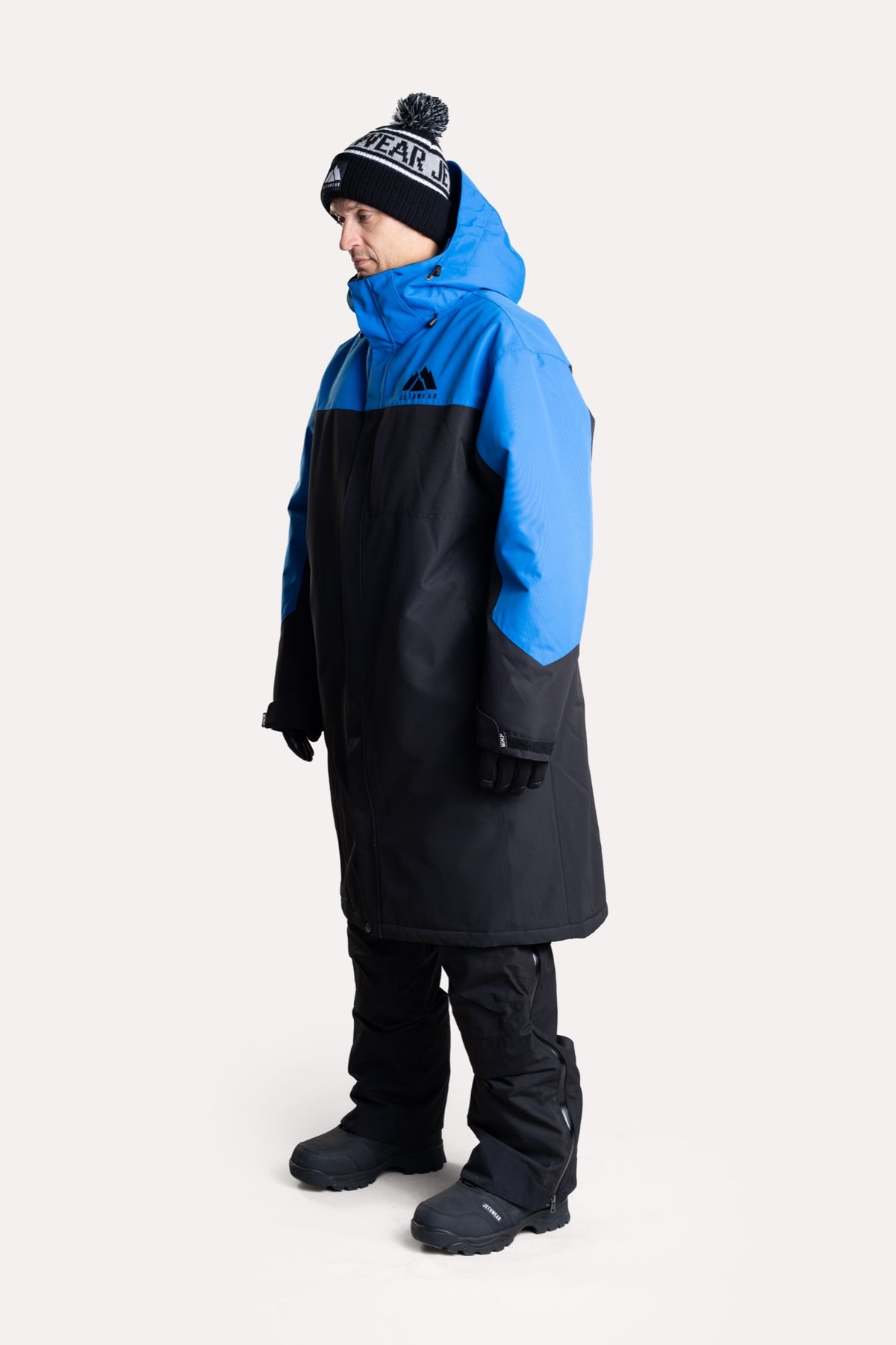 Jethwear PIT COAT Lämmittelytakki Black/Cobalt