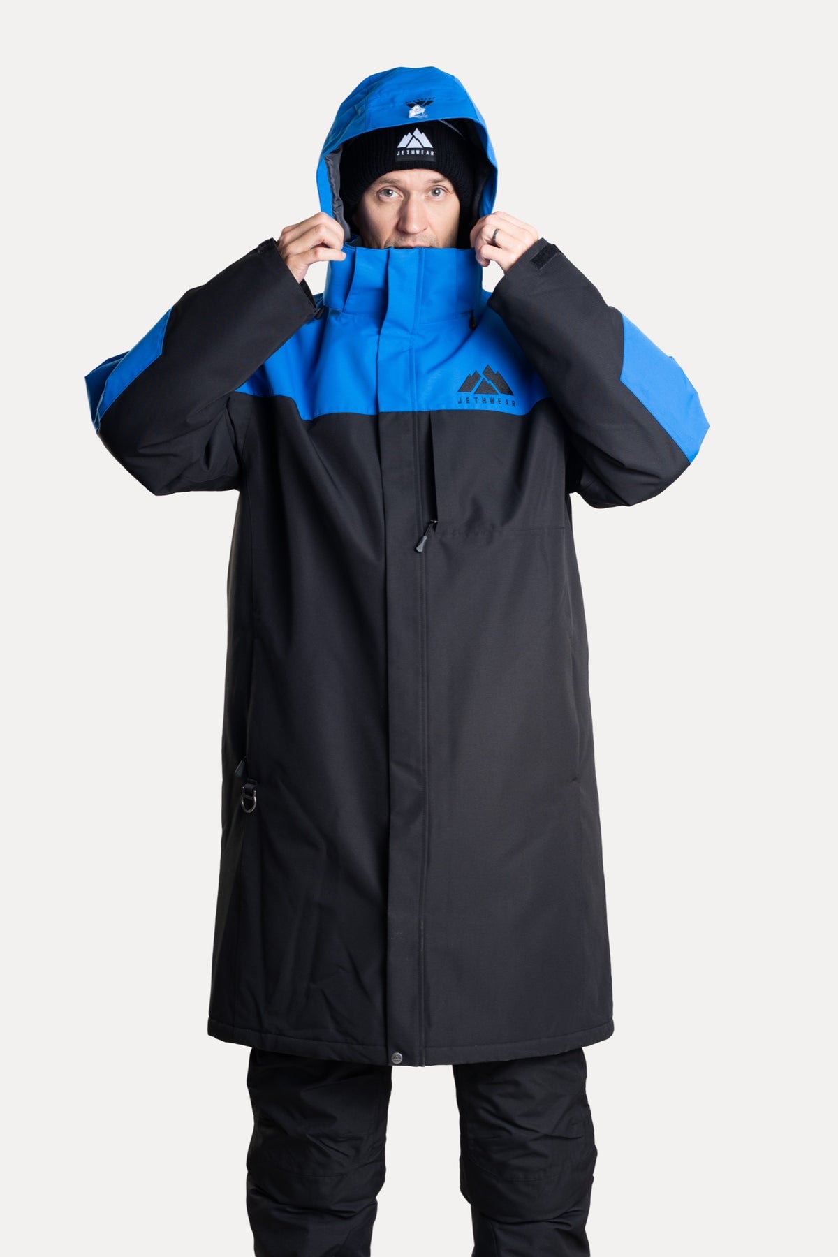 Jethwear PIT COAT Lämmittelytakki Black/Cobalt