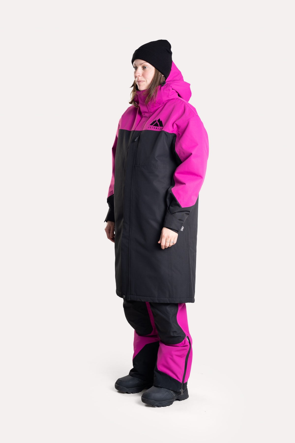 Jethwear PIT COAT Lämmittelytakki Black/Flower