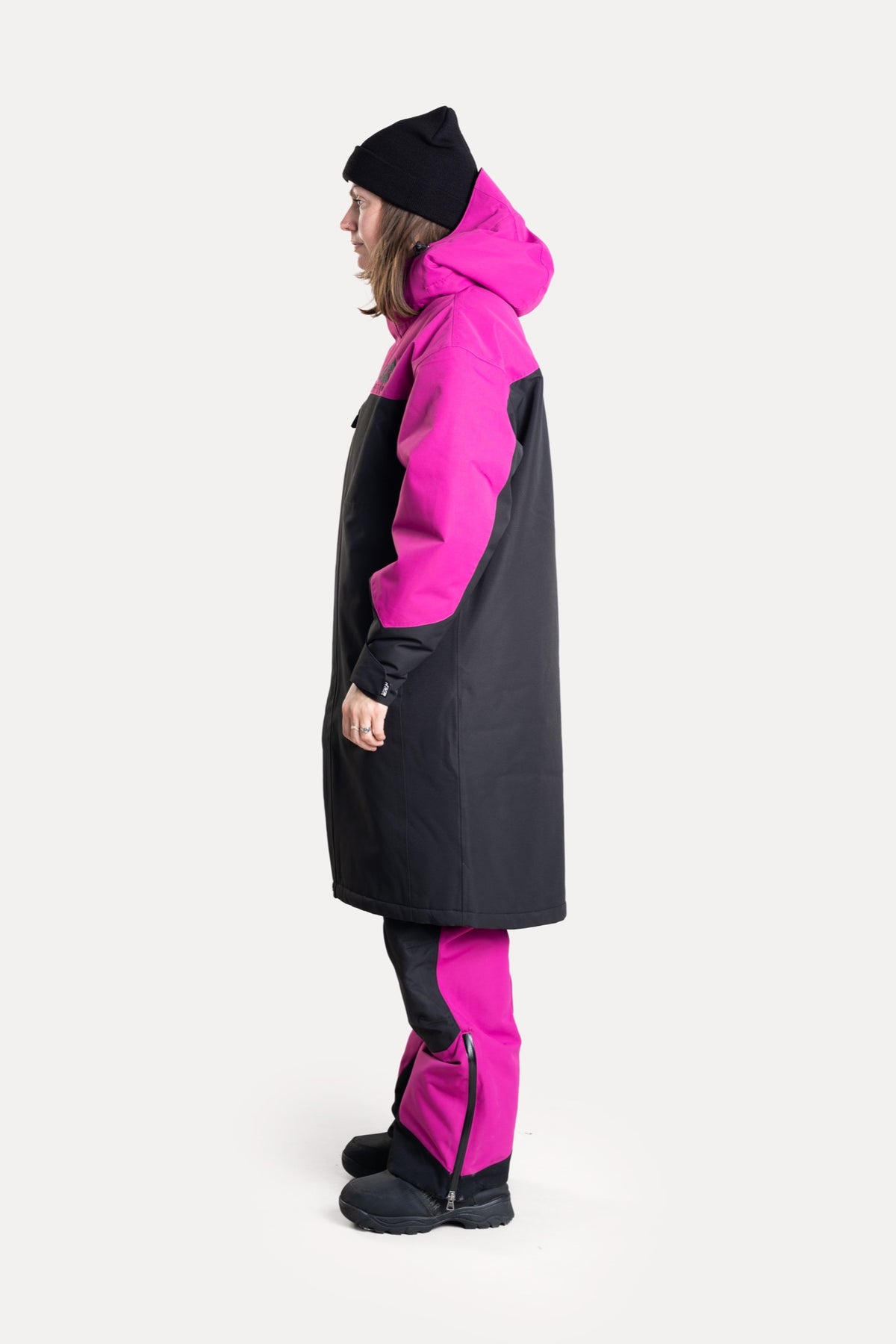 Jethwear PIT COAT Lämmittelytakki Black/Flower