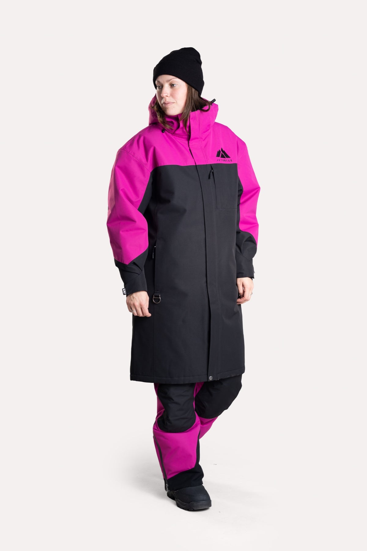 Jethwear PIT COAT Lämmittelytakki Black/Flower