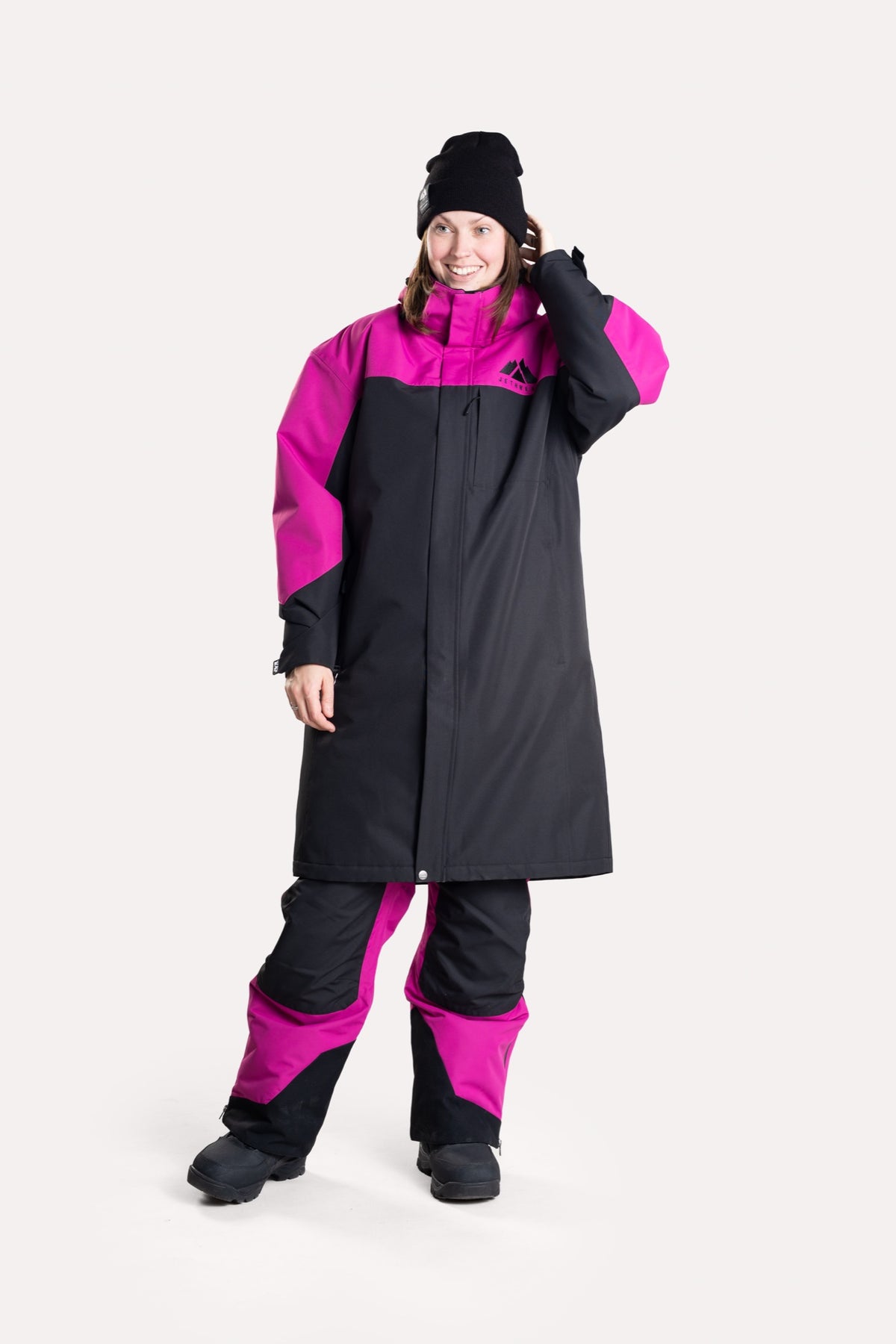 Jethwear PIT COAT Lämmittelytakki Black/Flower