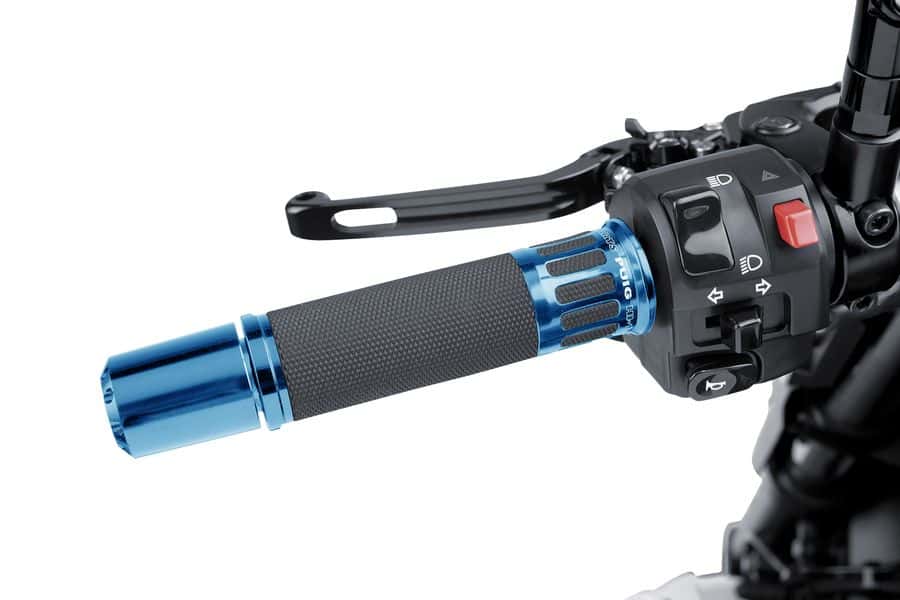 Puig Grips By Pair Puig Hi-Tech Racing Alu 123Mm C/Blue