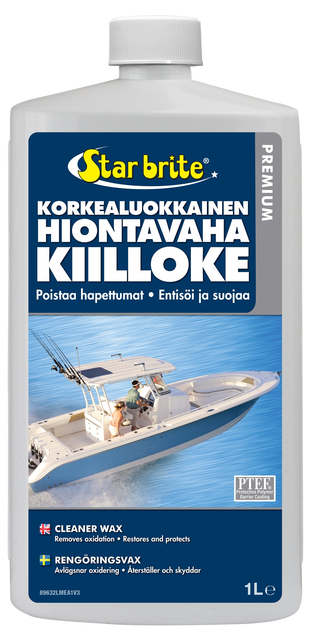 Star brite Korkealuokkainen hiontavaha/kiilloke 1L