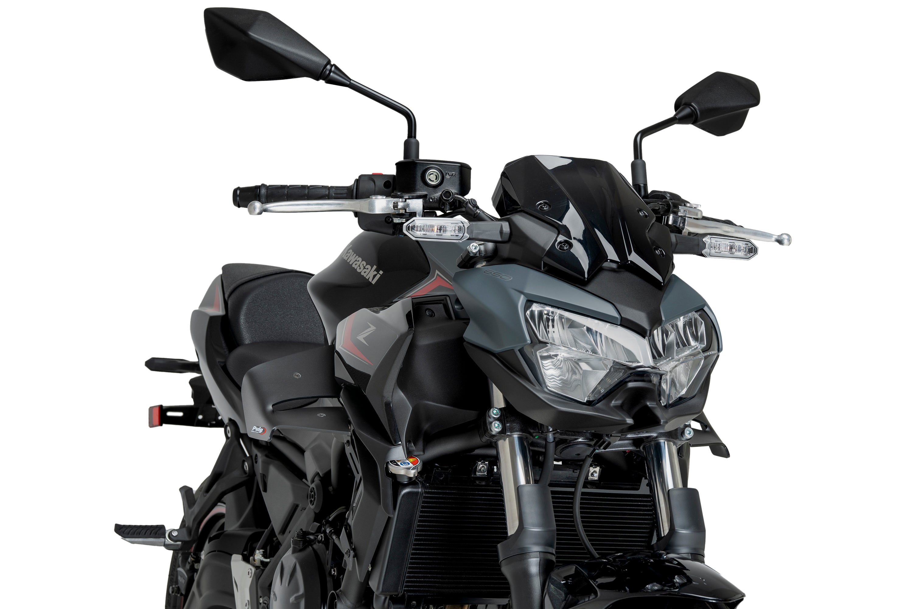 Puig D12 Spoilers Kawasaki Z650 20'-25' C/Matt Black