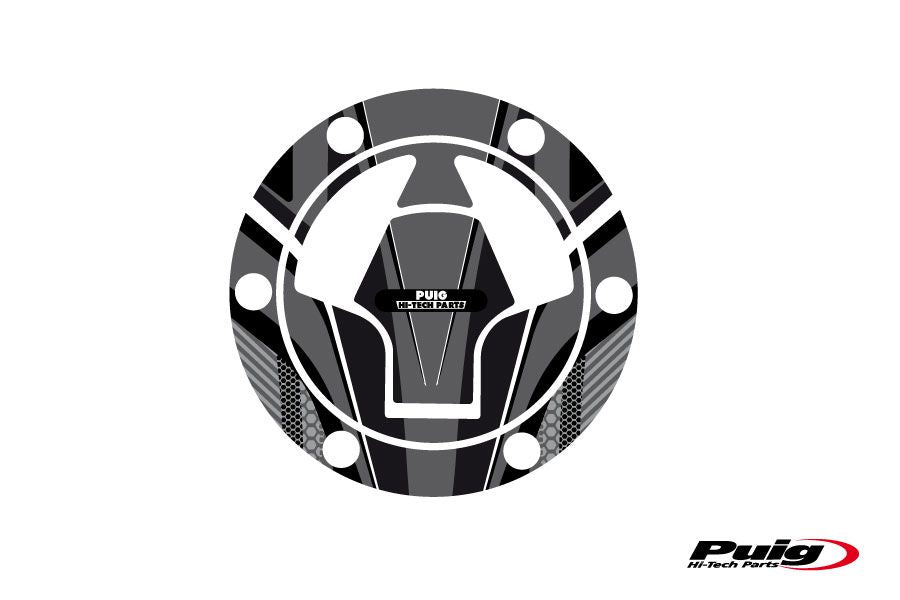 Puig Fuel Cap Cover Radical Kawasaki C/Grey