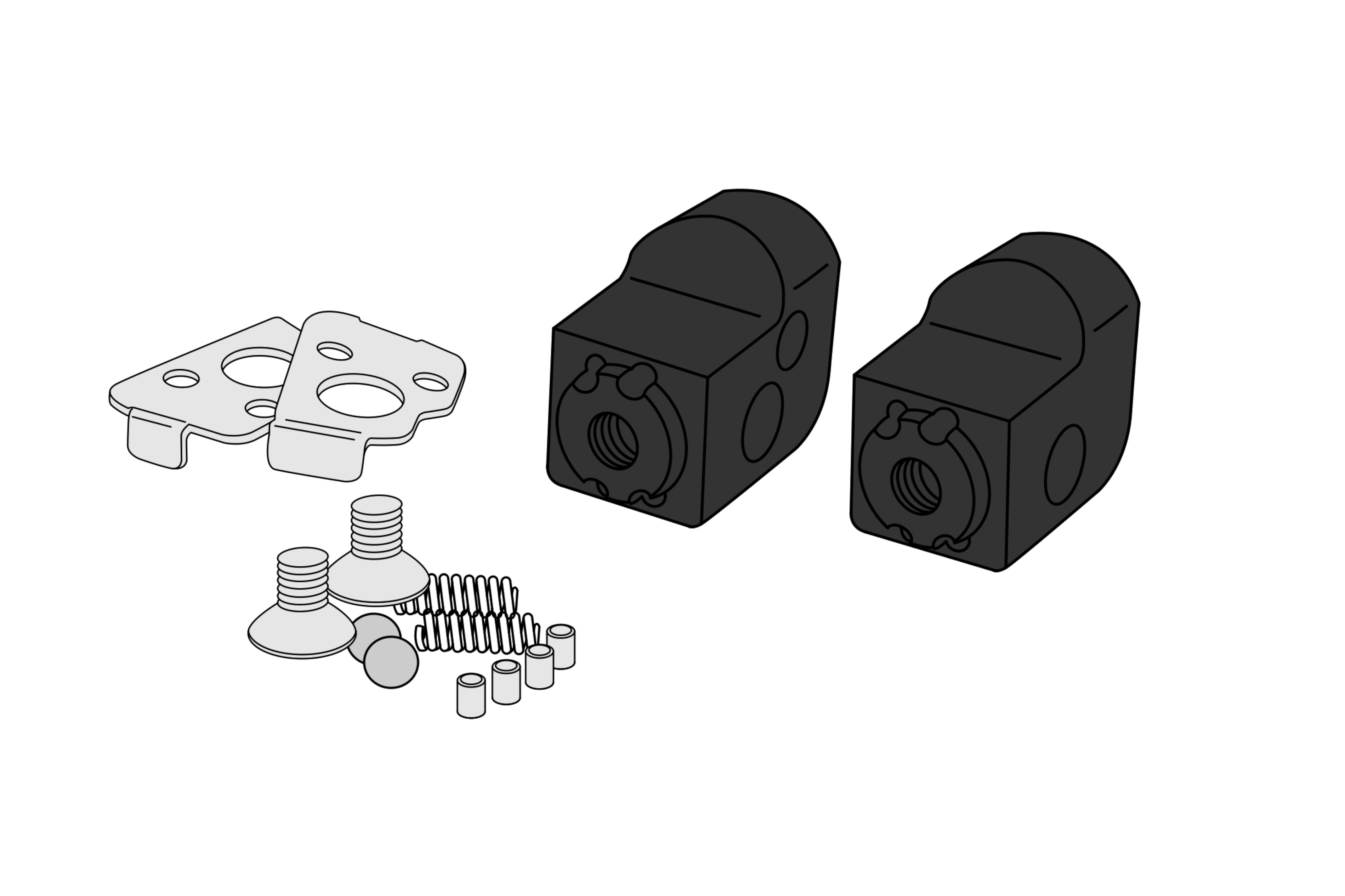 Puig Adjustable Footpeg Adaptor Passenger Cfmoto 450