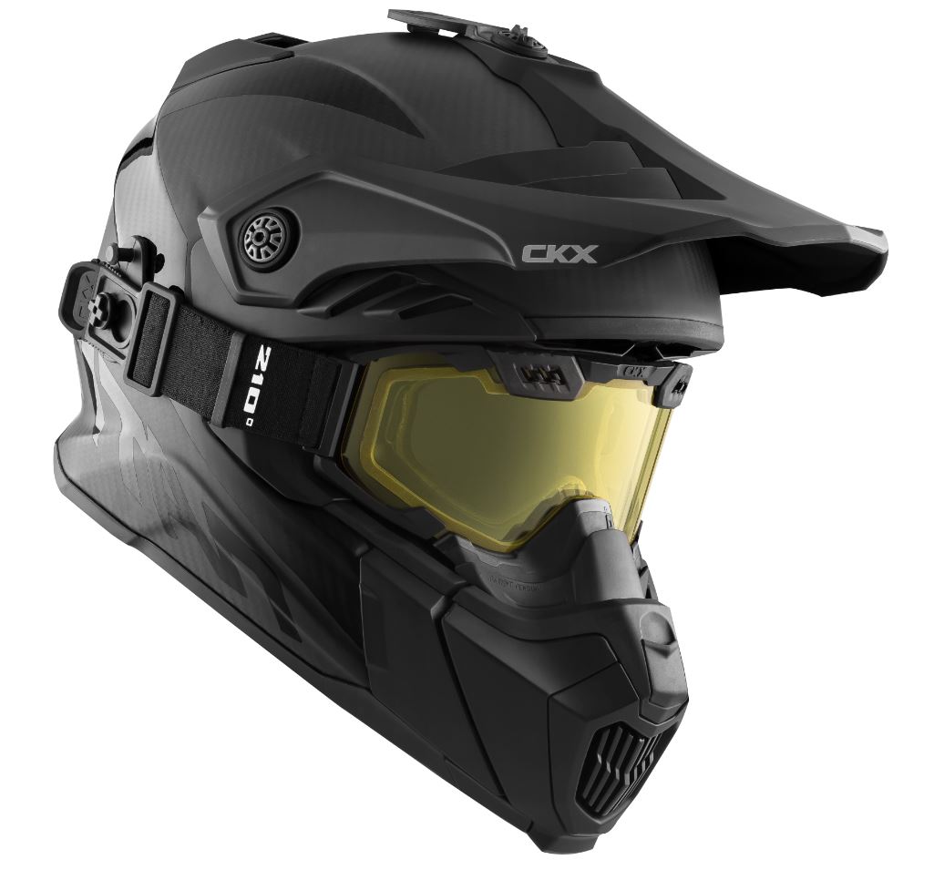 TITAN Airflow Carbon Кроссовый Шлем + Снегоходные очки