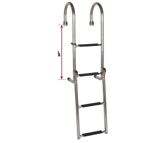 *OS LADDER S/S 4 STEP (GUNWALE)