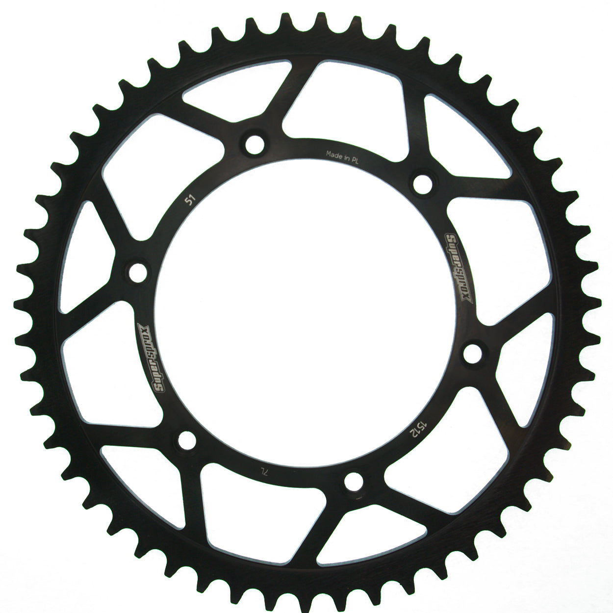 Supersprox Steel takaratas Beta/GasGas/Husqv. Musta 51