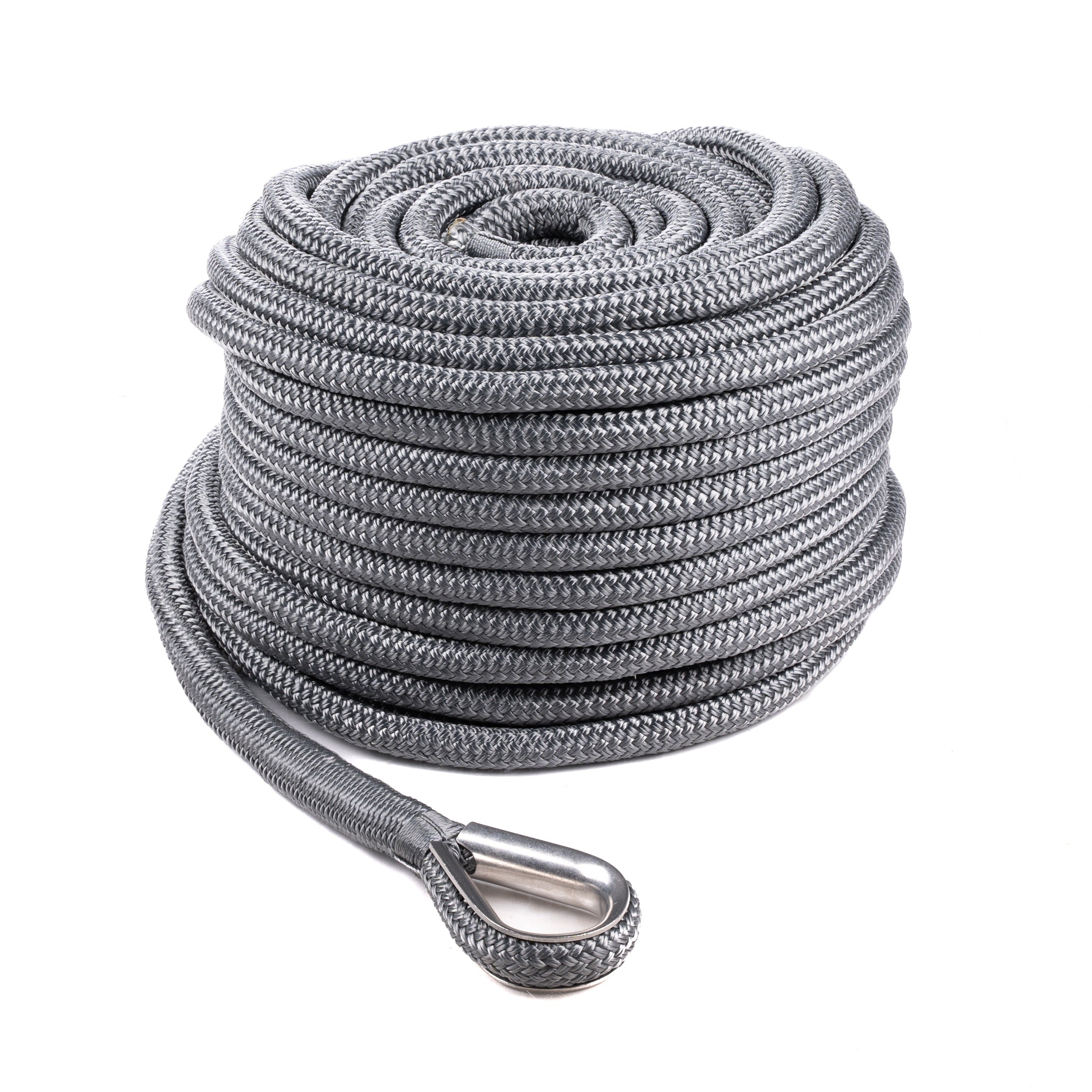 Qvarken Ankkuriköysi Dockline koussilla 14mm 40m harmaa