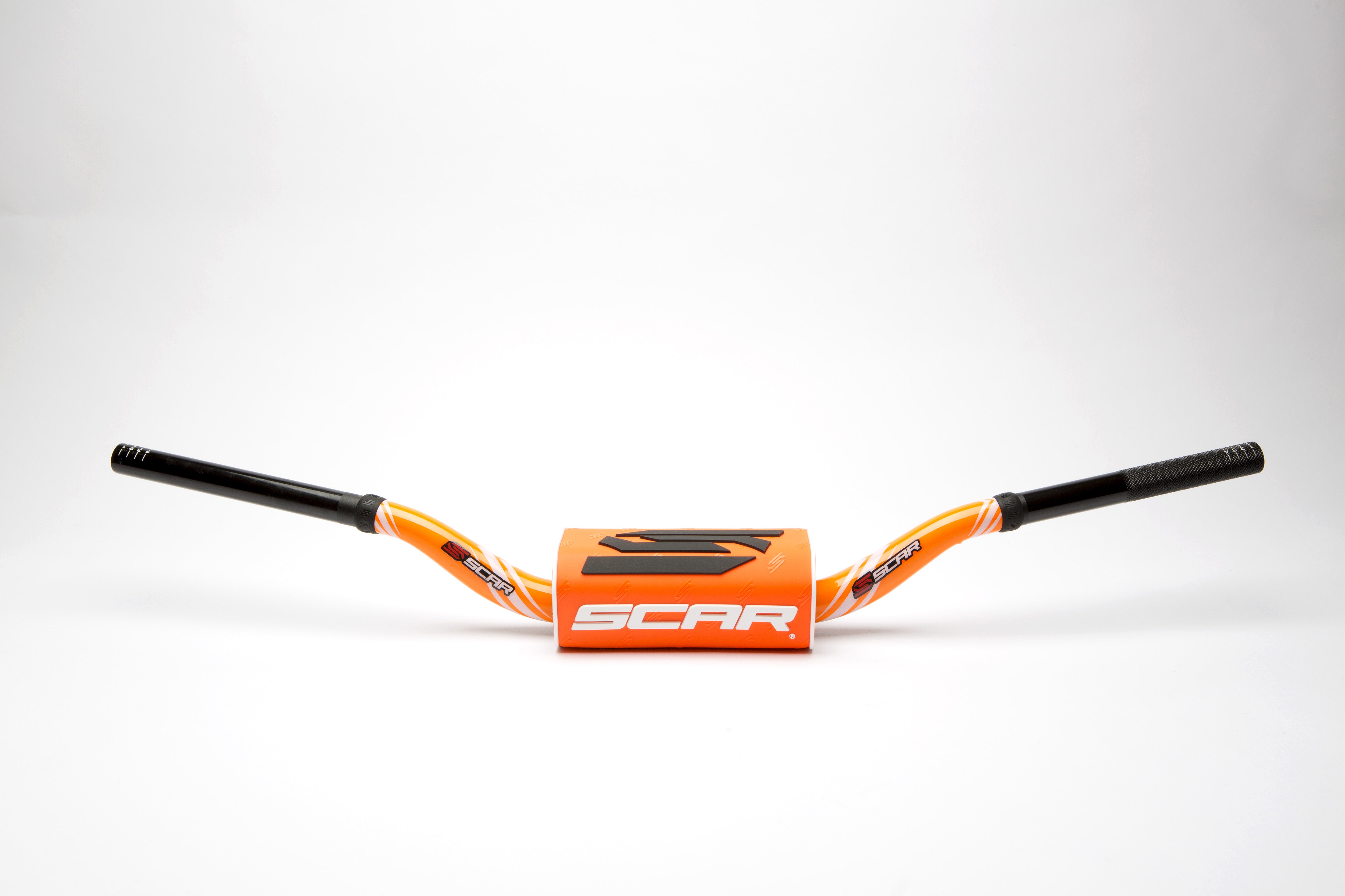 Scar Handlebar O² COLOR Ø28,6 (1 1/8) - HIGH - ORANGE Bar - ORANGE Bar pad