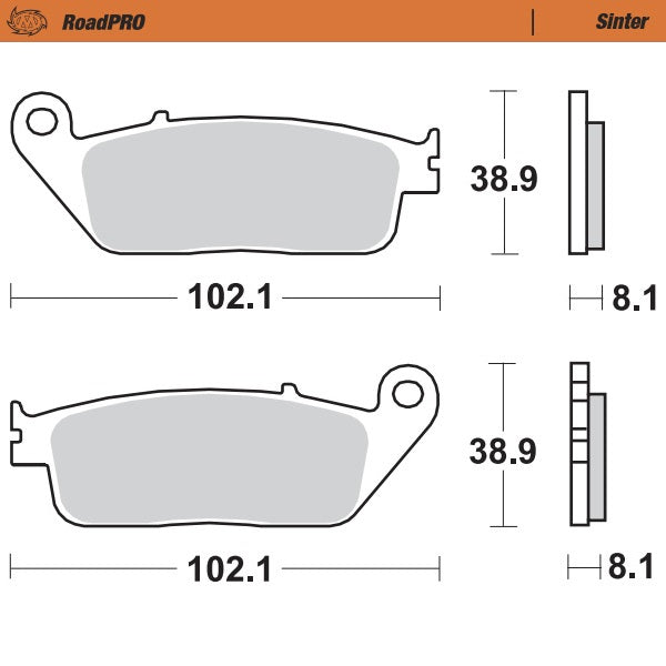 Moto-Master Brake pad RoadPRO Sinter front