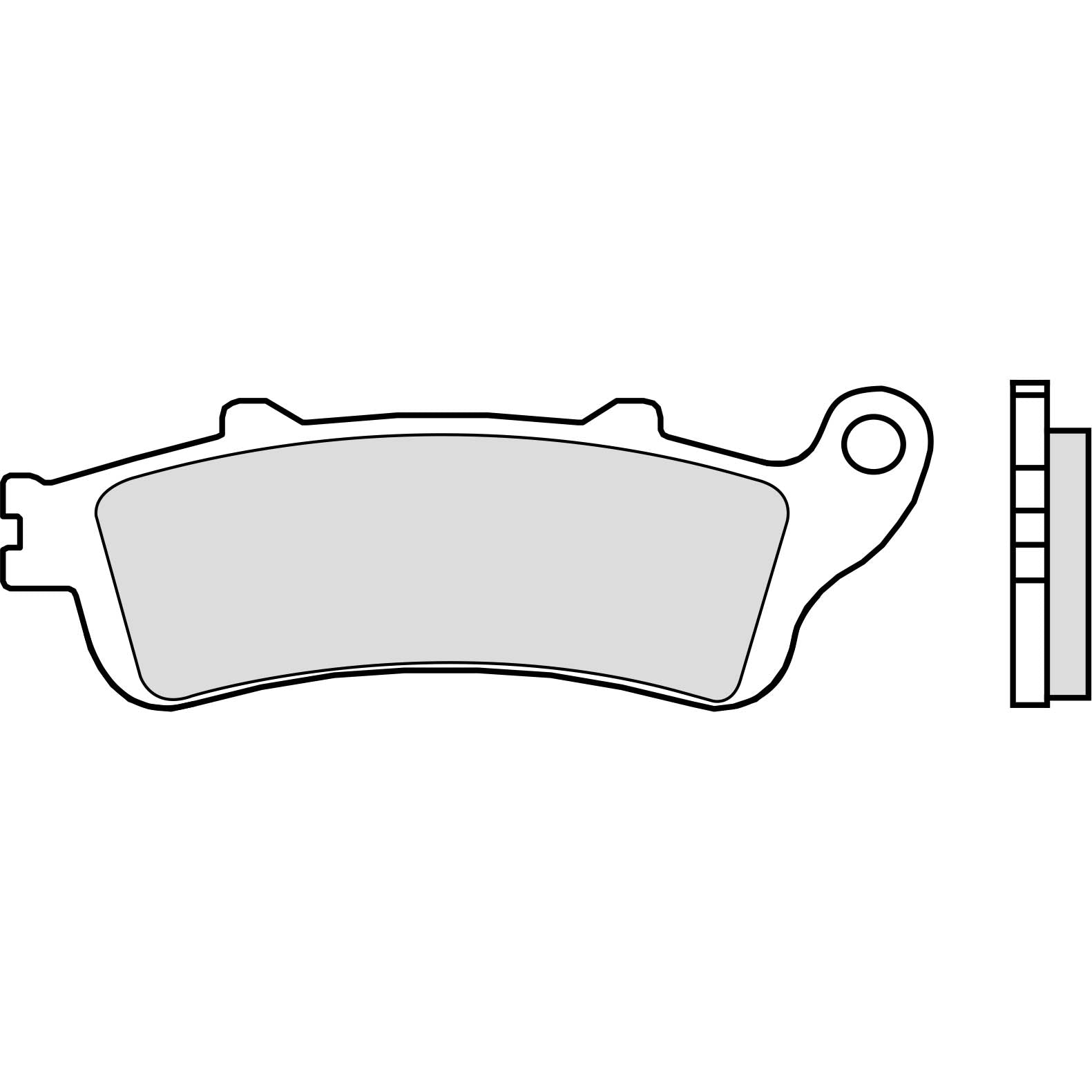 Brembo Jarrupalat Taakse Sintered Road
