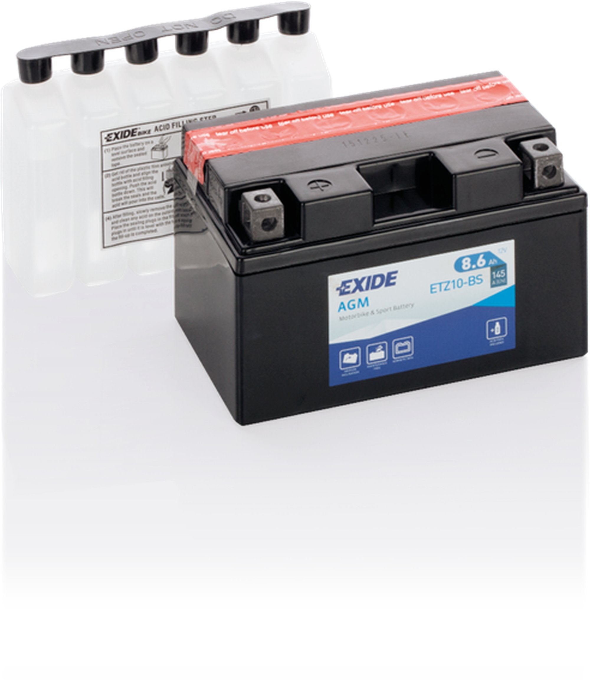 Exide akku ETZ10-BS sis.happopatruunan