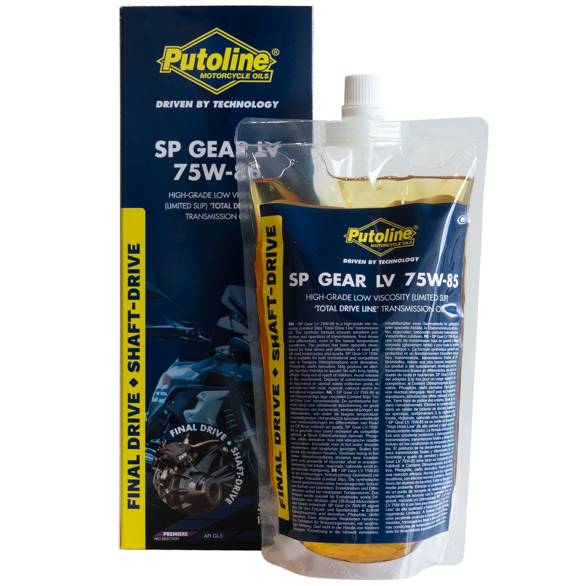 Putoline SP Gear LV 75W-85 Final Shaft Drive 500ML Pouch(12)