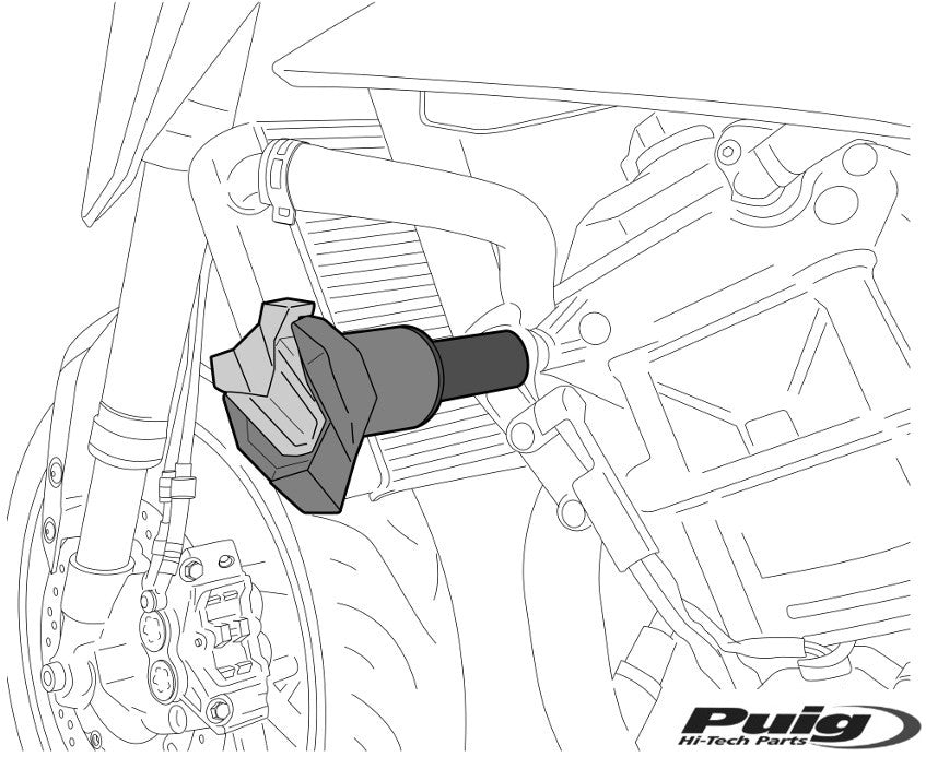 Puig Crash Pads R19 Bmw F900R 20' C/Black