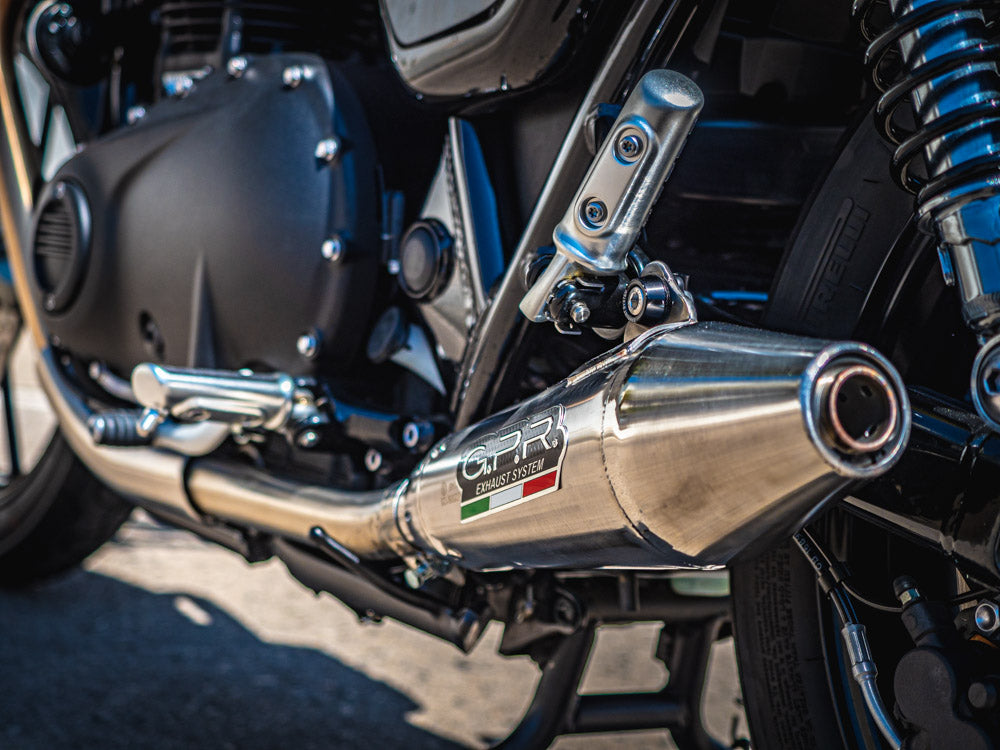 GPR Triumph Street Twin 900 2015/17 Pair EC-Approv. slip-on exhaust Vintacone