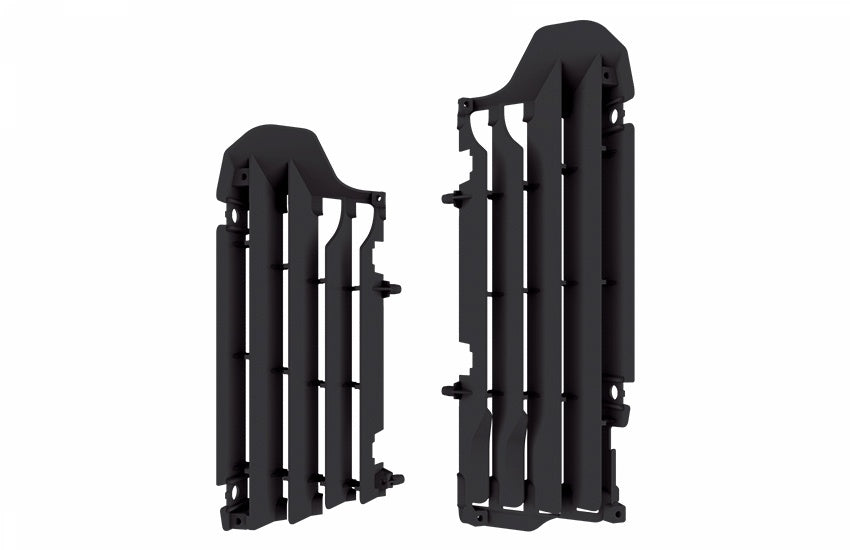 Polisport radiator louvers Suzuki RMZ450(18) OEM Black
