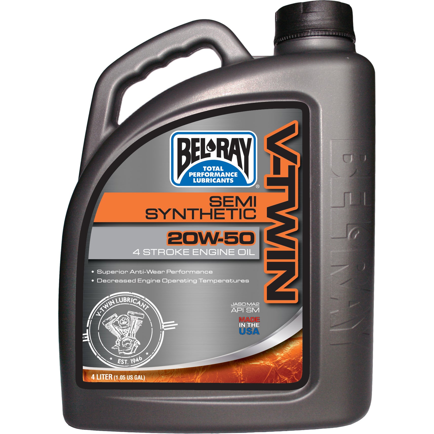 Bel-Ray V-Twin Semi-Synthetic 20W-50 4L