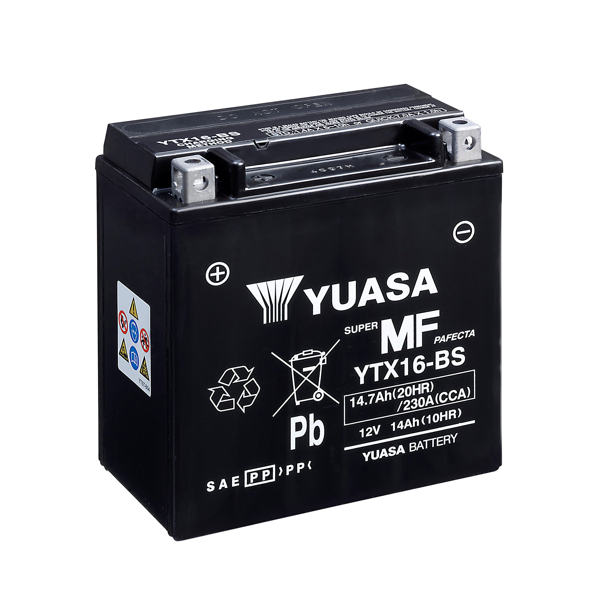 Yuasa akku,  YTX16(WC) hapotettu