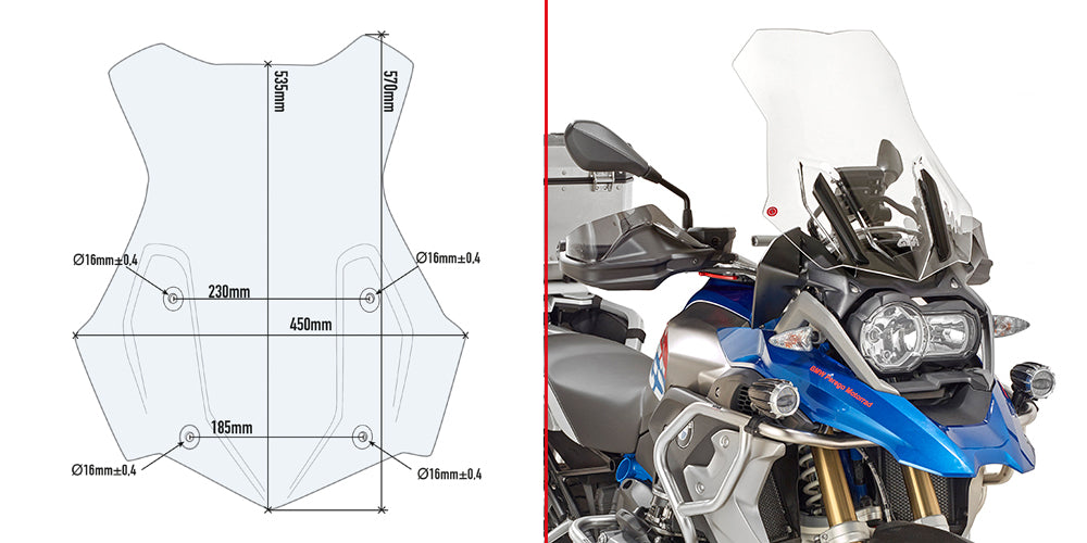 GIVI SPOILER BMW R1200GS (2016-17)
