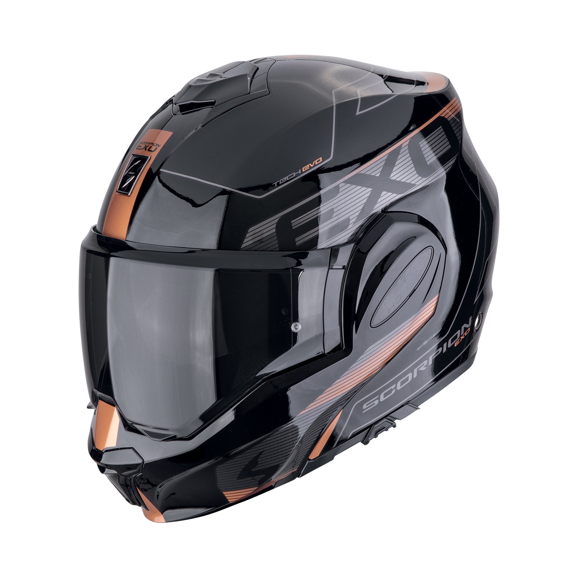 SCORPION Kypärä EXO-TECH EVO TRAVELLER Musta-Kupari