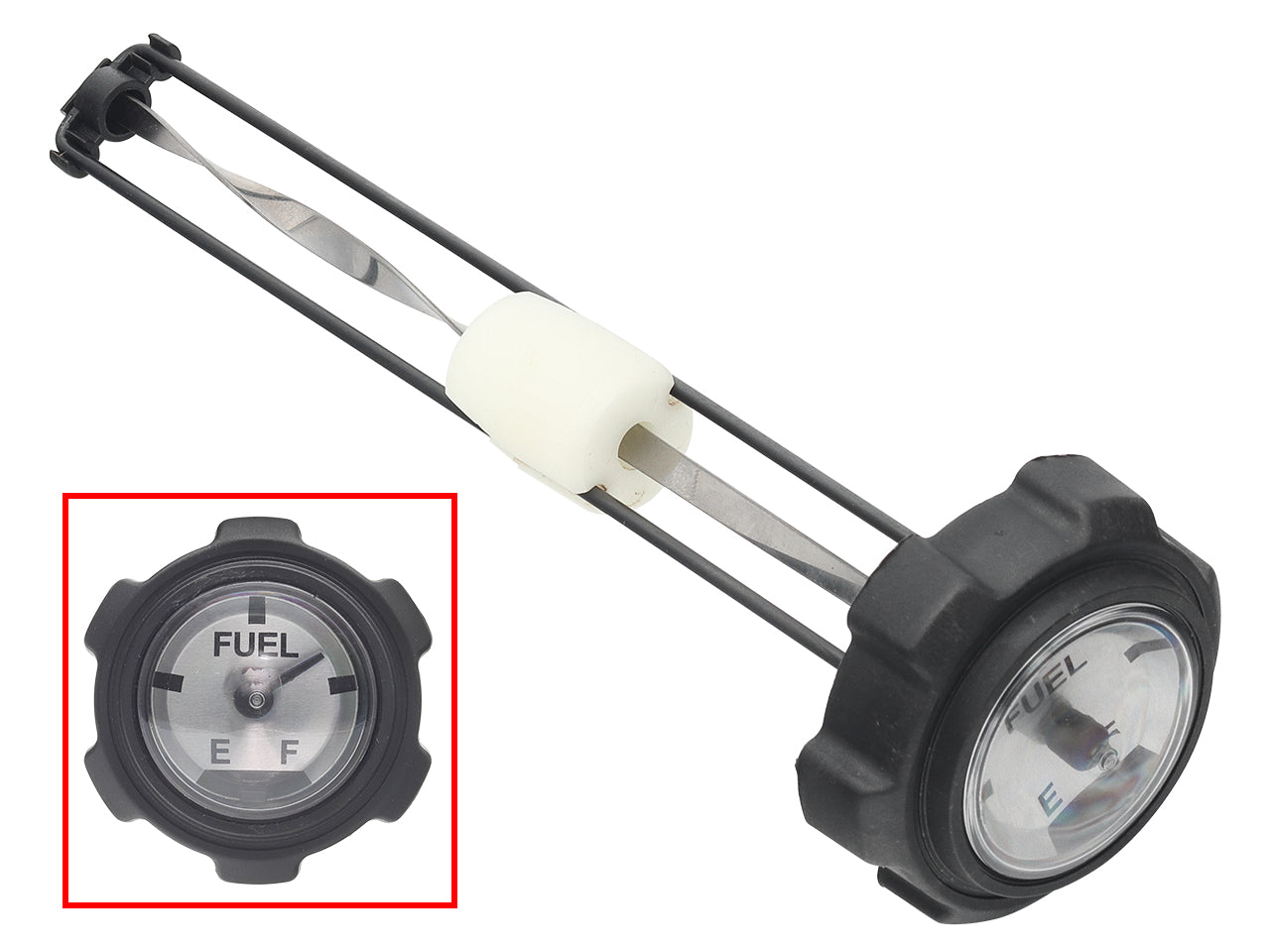 Sno-X Fuel tank cap with gauge 240mm Lynx/Ockelbo/Polaris