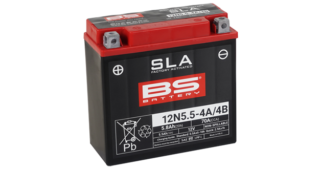 BS Battery  12N5.5-4A (FA) SLA - Sealed & Activated